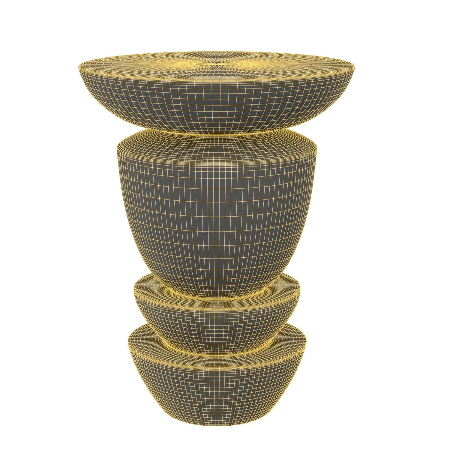 Diego Pedestal Side Table 3D Model_07