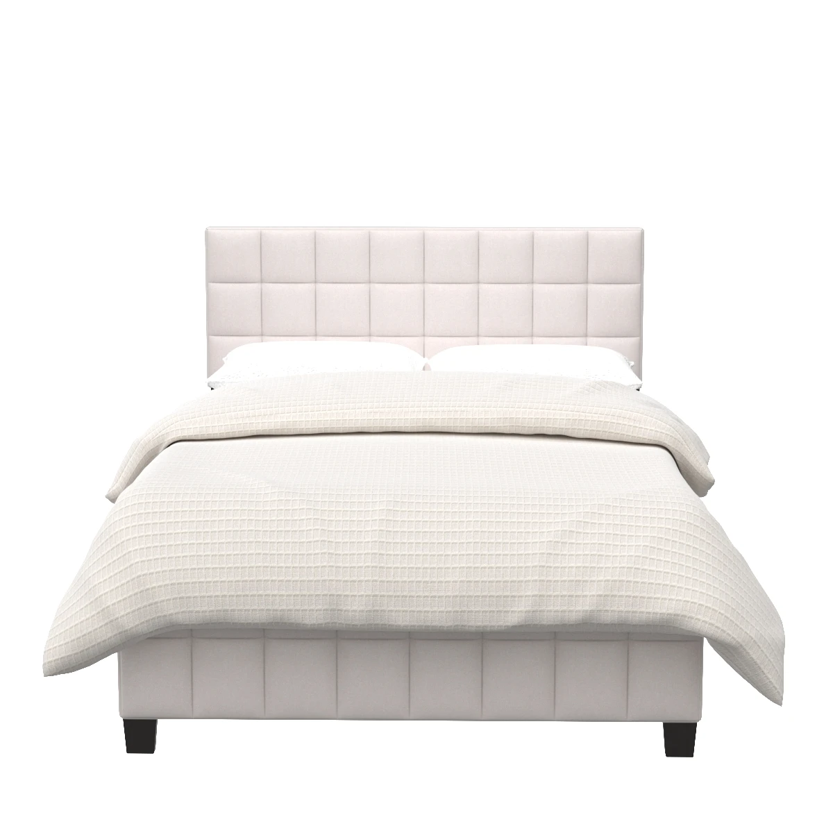 Fairfield Twin Upholstered Panel Bed Beige 305952T 3D Model_06