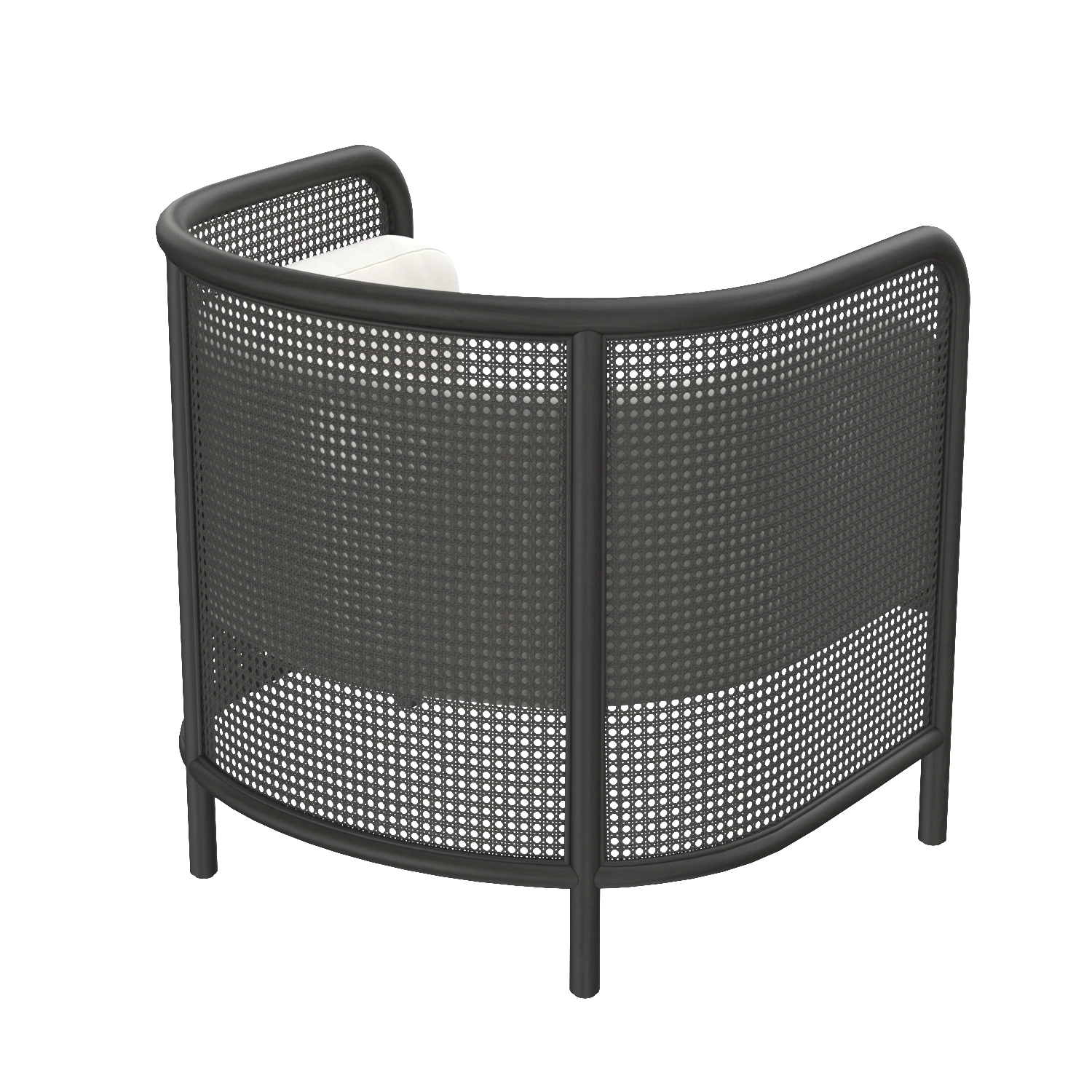 Fields Cane Black And White Chair 3D Model_06