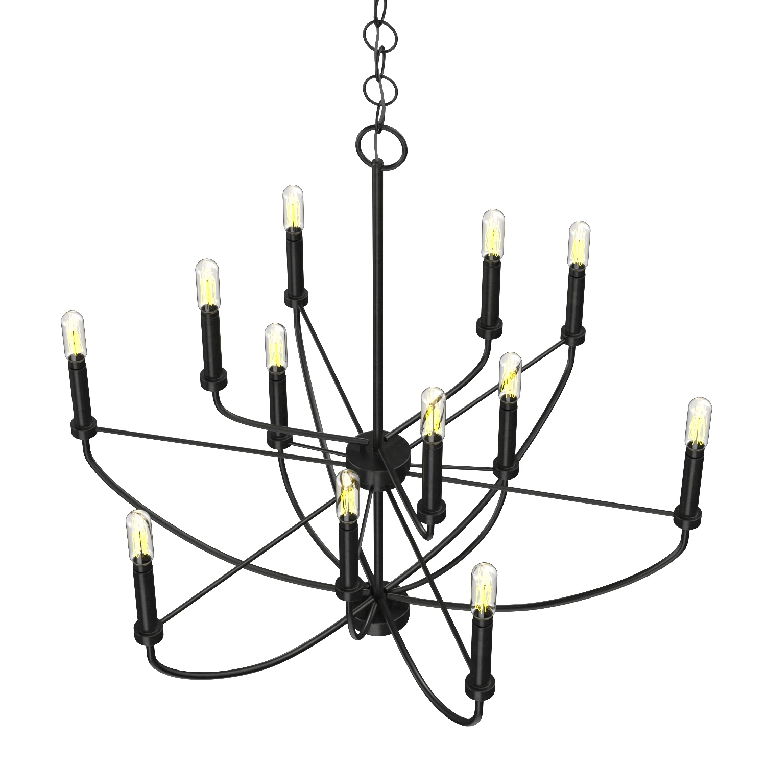 Foreman 9 - Light Candle Style Classic Chandelier 3D Model_03