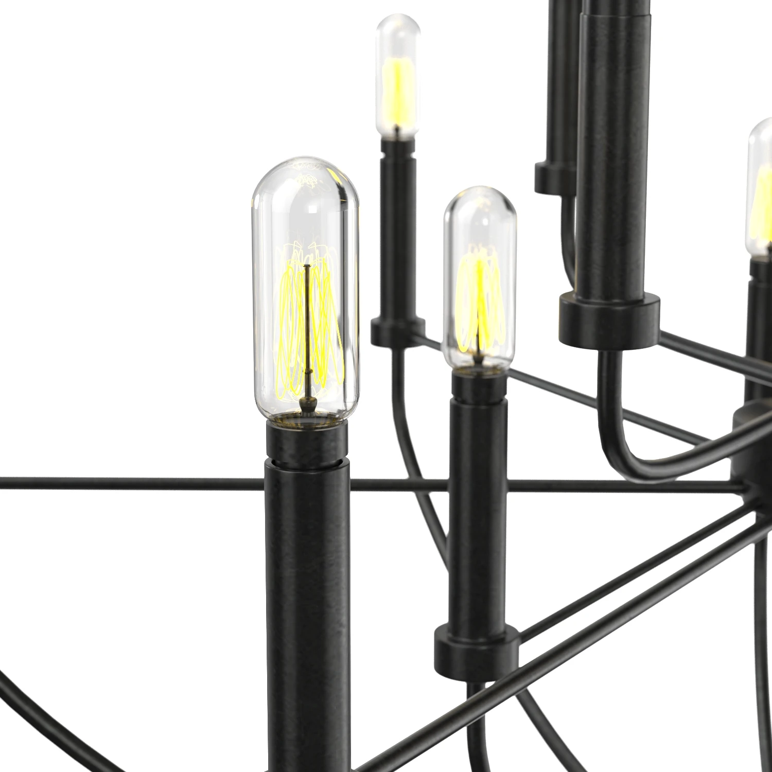 Foreman 9 - Light Candle Style Classic Chandelier 3D Model_05