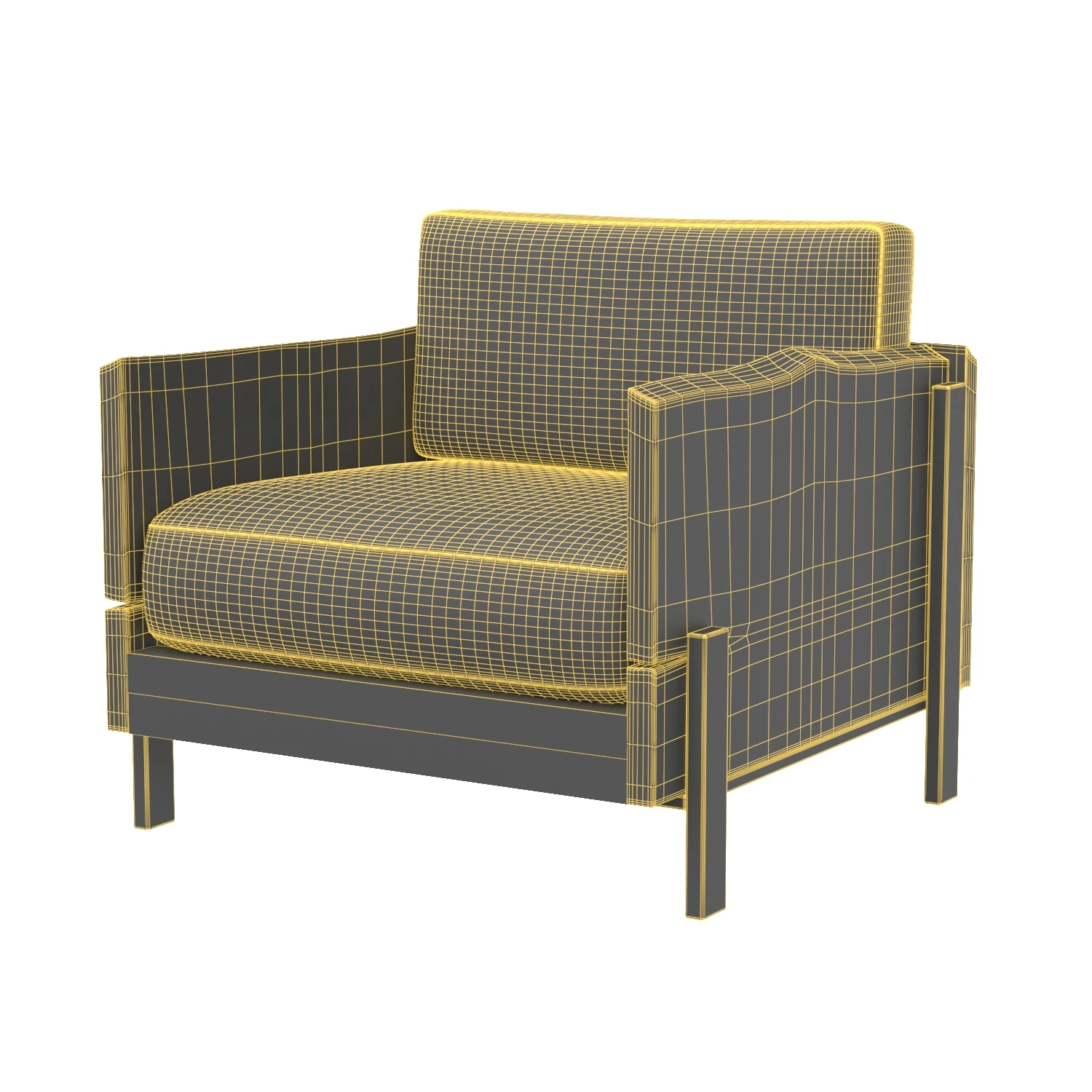 Four Hands Woodrow Armchair 3D Model_07