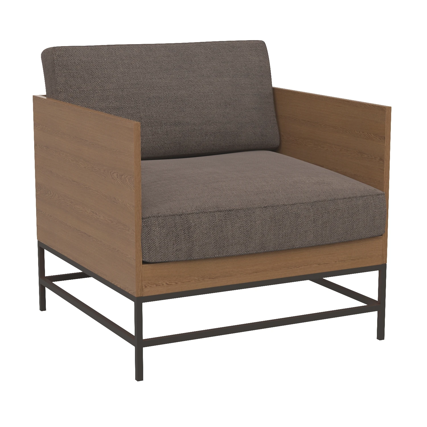 Girona Arm Chair 3D Model_01