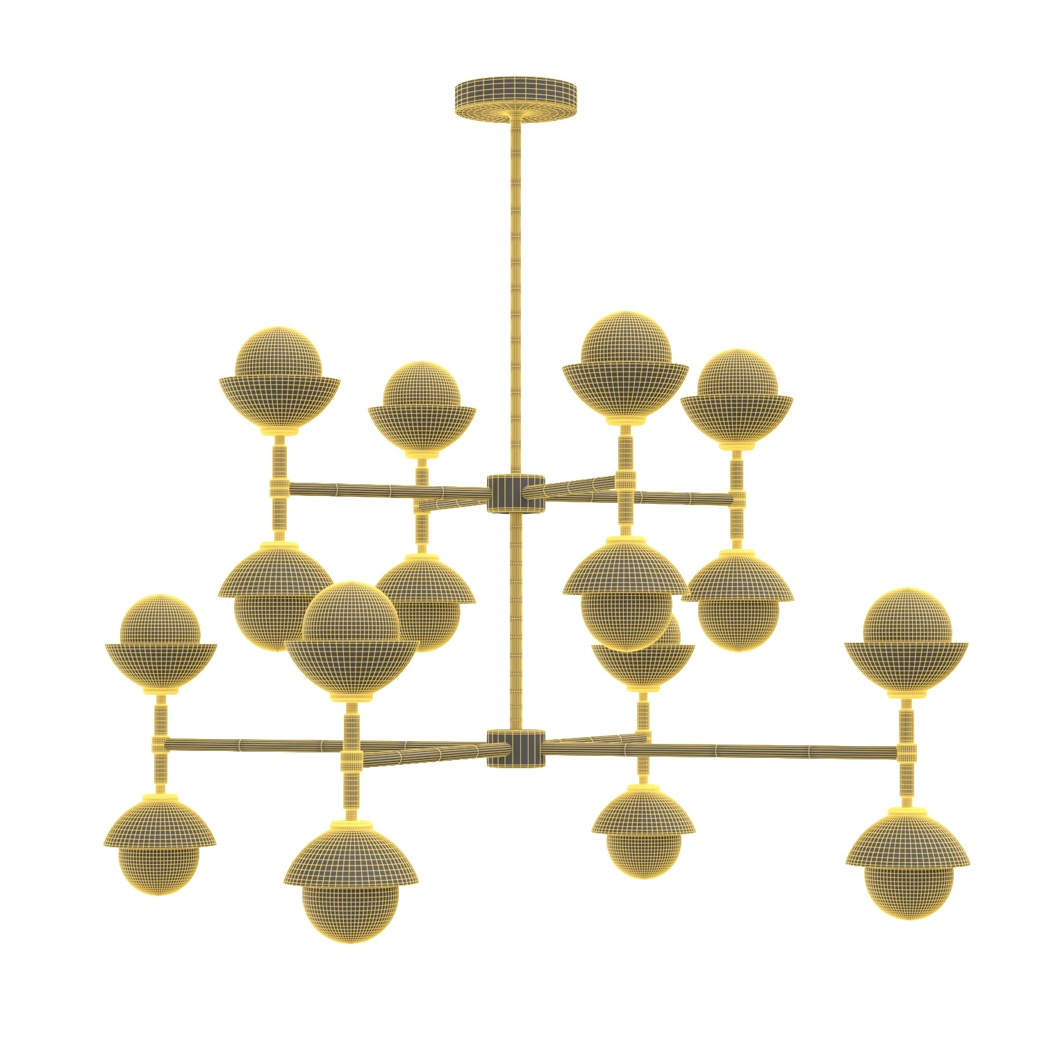 Greenwich 38 inch 2-Tier Chandelier 3D Model_07
