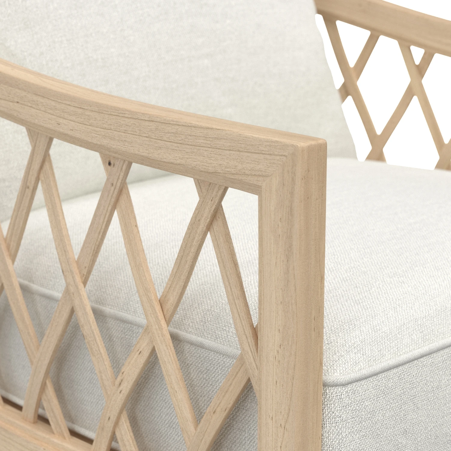 Greystone Teak Lounge Chair 3D Model_05