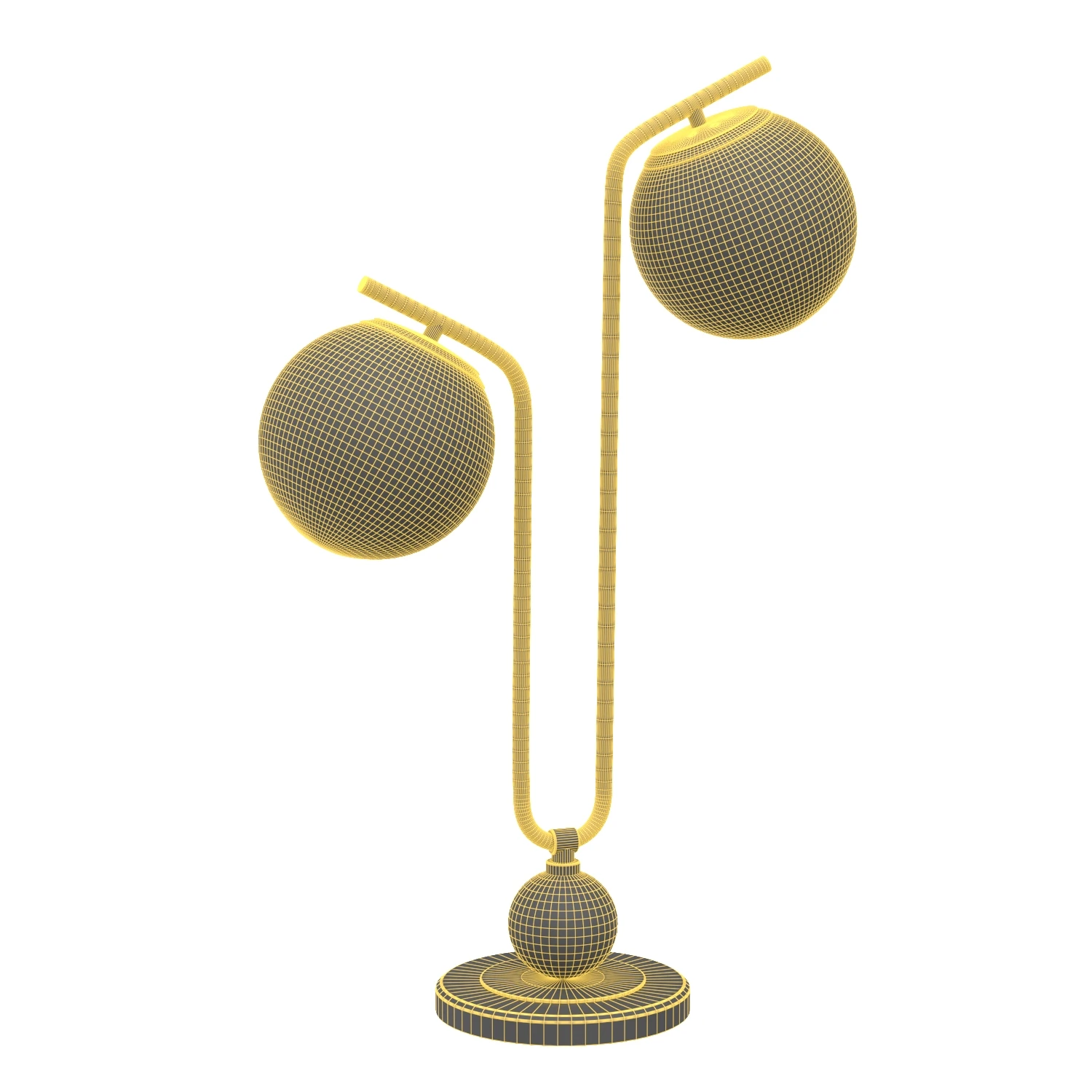 Hamilton Tl-2 Globe Light Metal And Marble 3D Model_07
