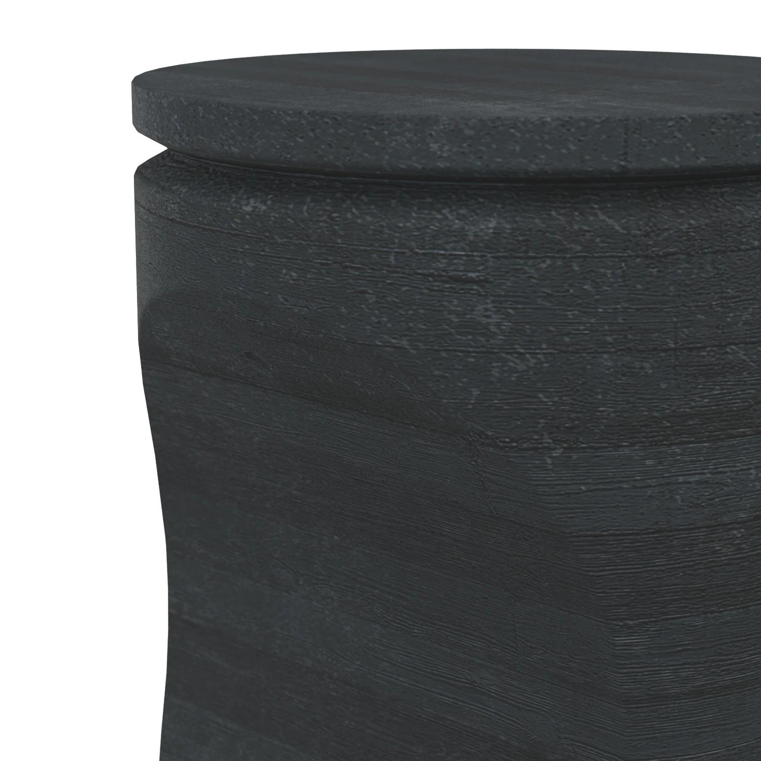 Hardwood Pillar Side Table 3D Model_05