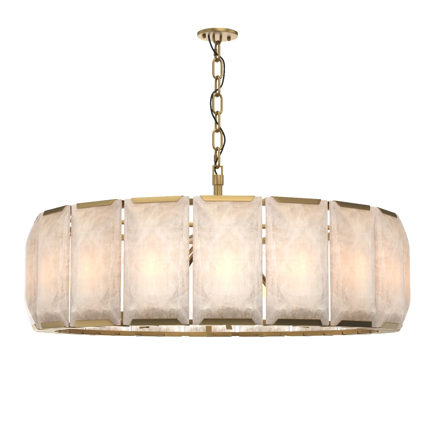 Harlow Calcite Round Chandelier 43in 3D Model_01