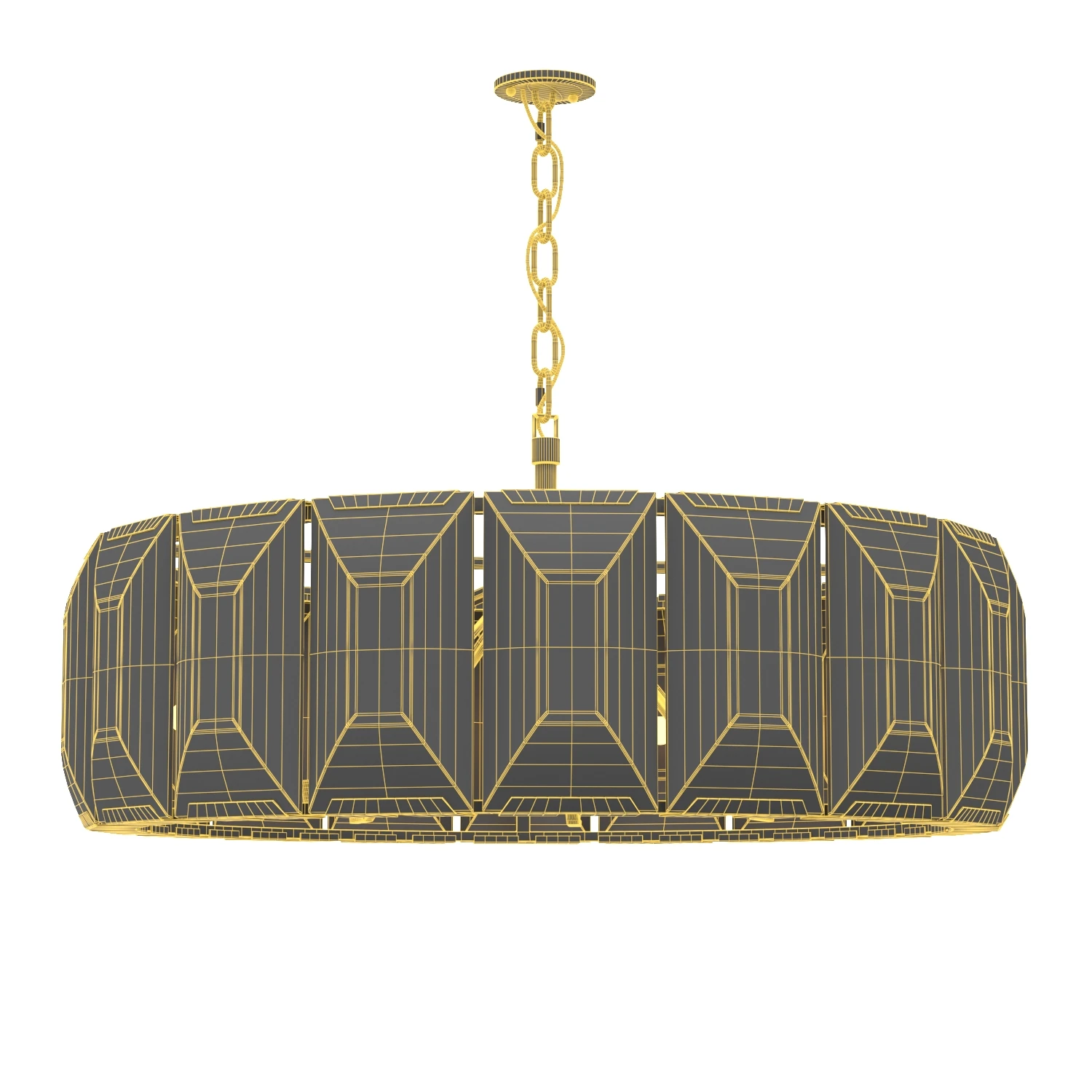 Harlow Calcite Round Chandelier 43in 3D Model_07