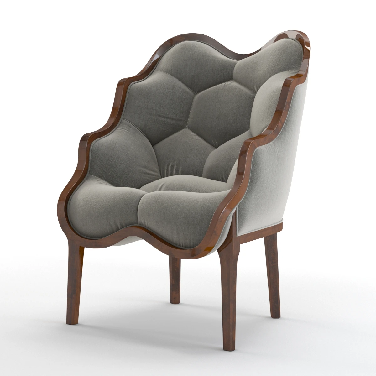 Hexagonal Cocktail Armchair 3D Model_01