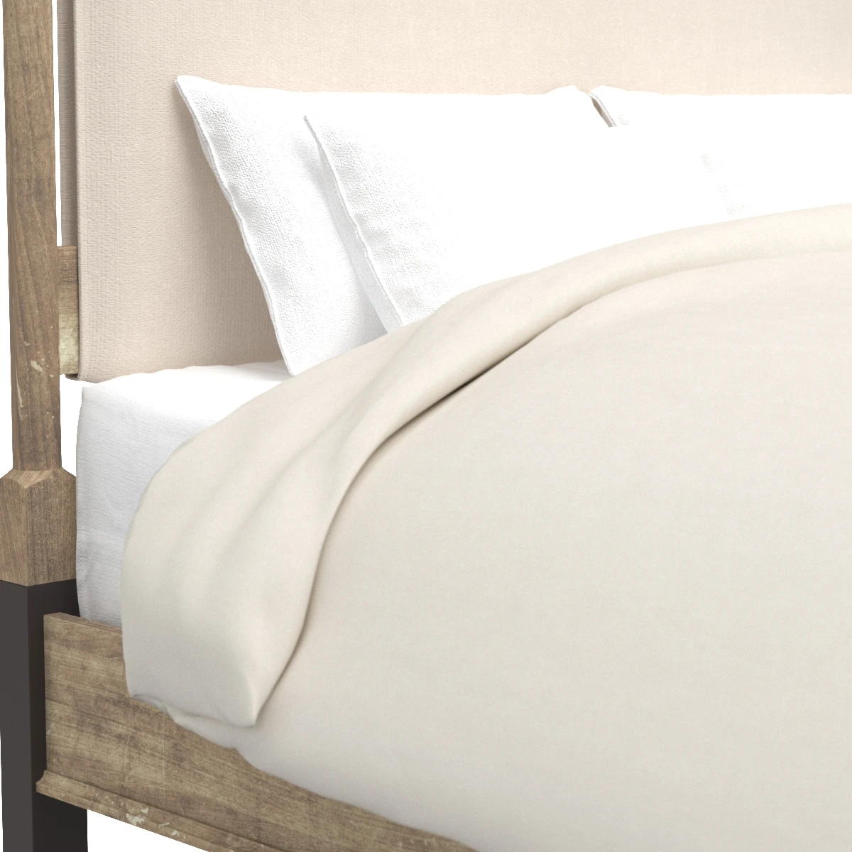 Hooker Furniture Bedroom Affinity California King Upholstered Bed 3D Model_05