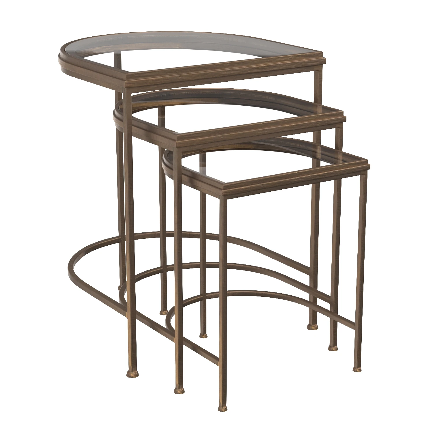 India Nesting Tables 3D Model_01