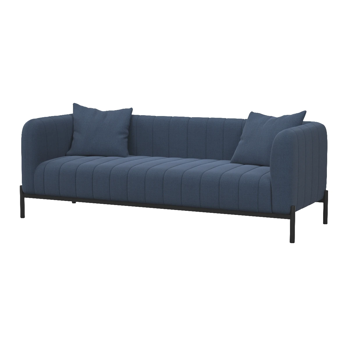 Jaxon Dark Blue Sofa 3D Model_01