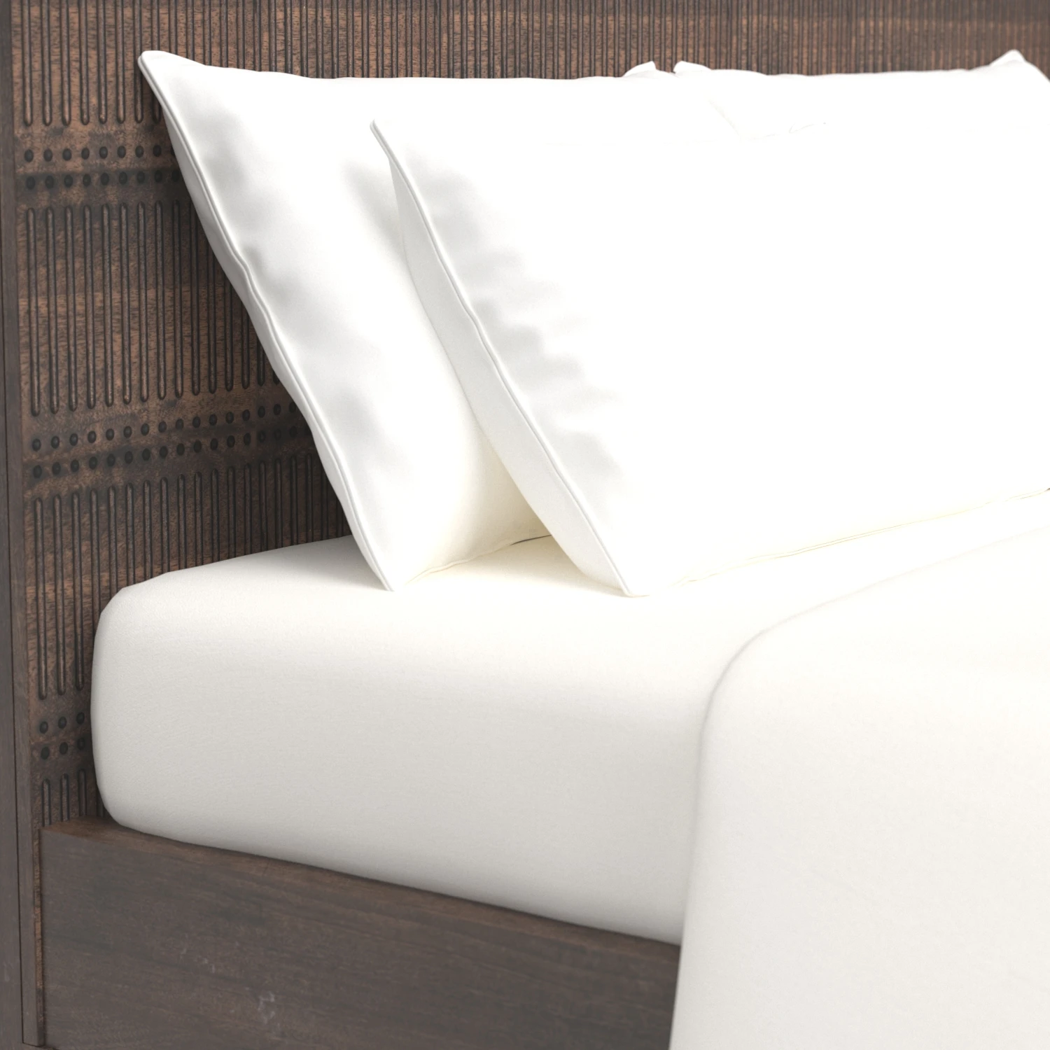 Kelby Wood Queen Bed 3D Model_05