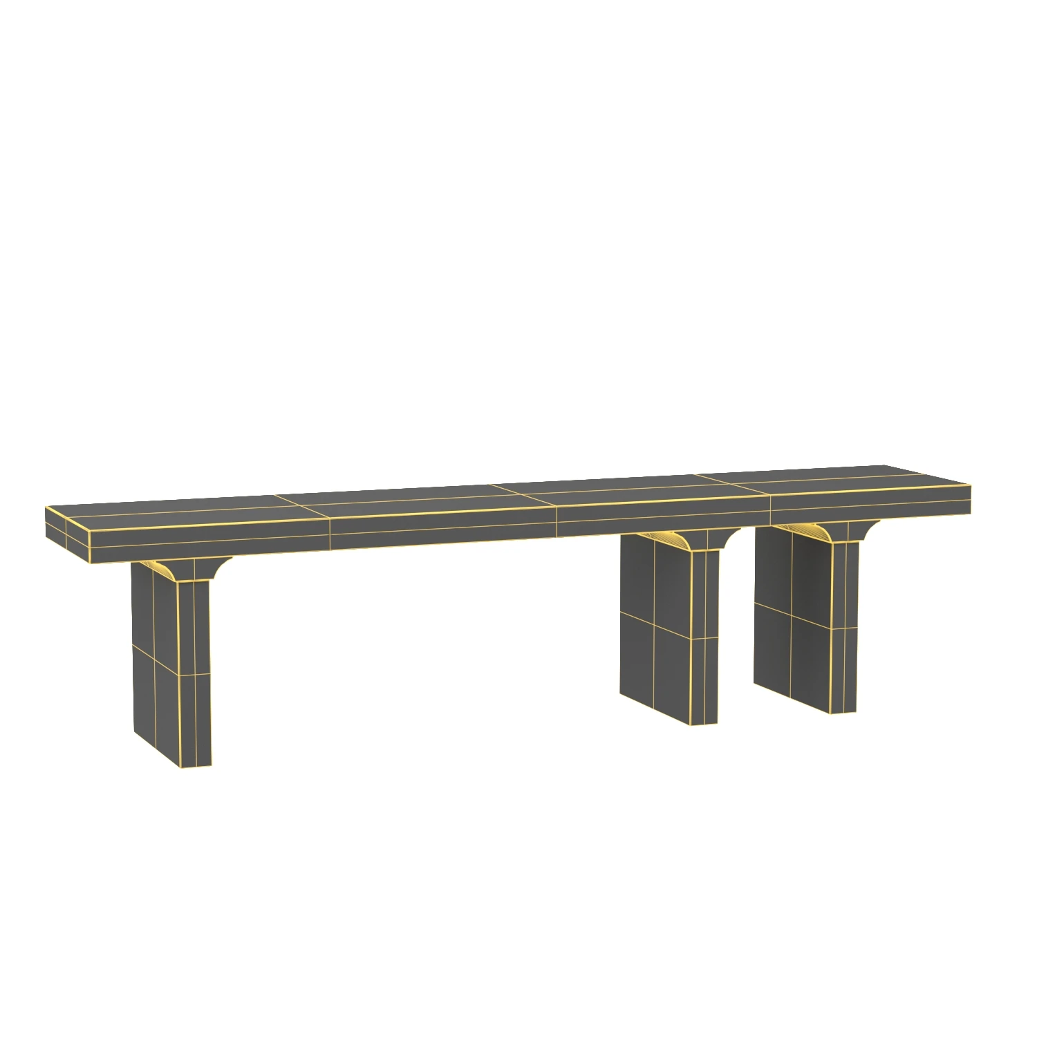 Kir Bench Hand Rubbed Black 3D Model_07