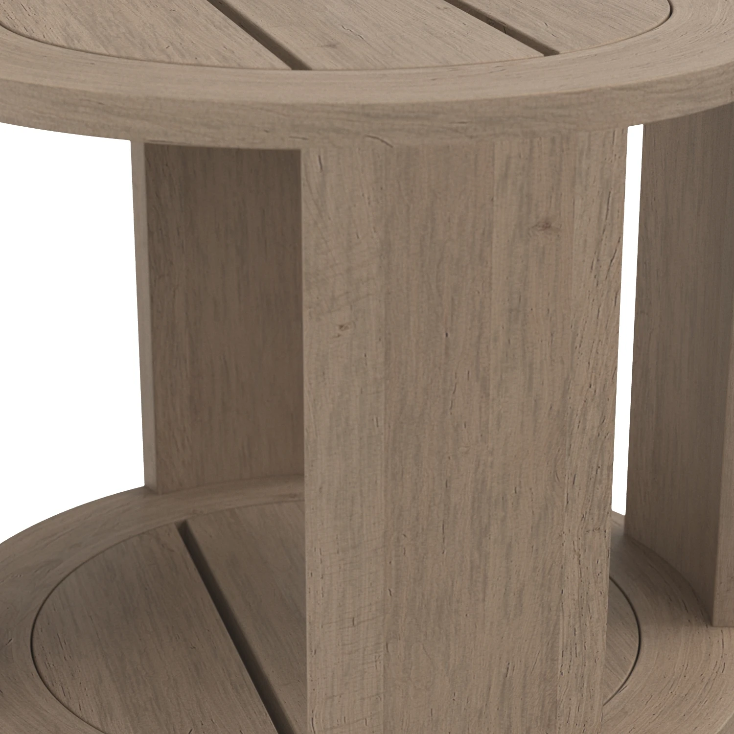 Massimo Teak Round Side Table 3D Model_05