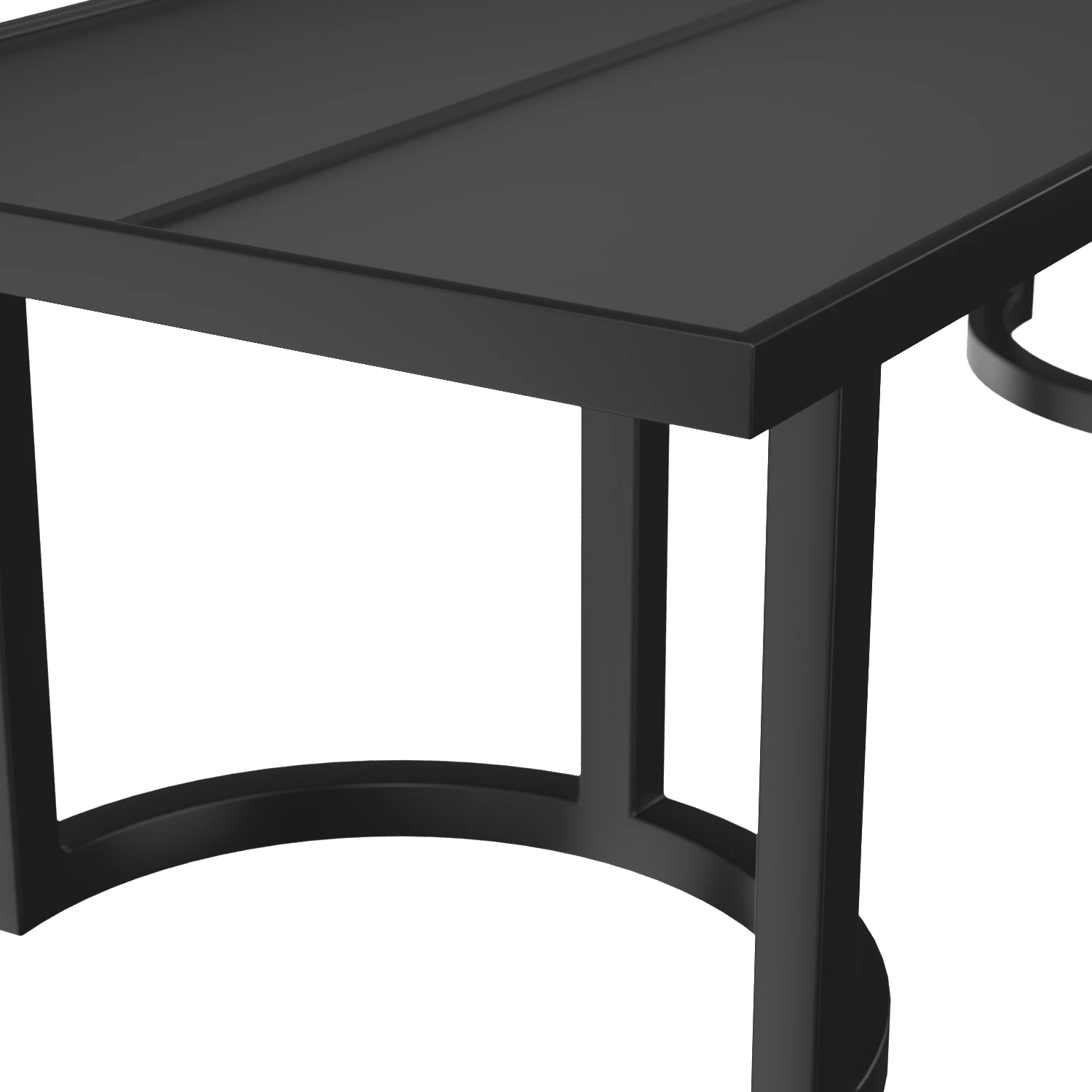 Portofino Aluminum Rectangular Dining Table 3D Model_05