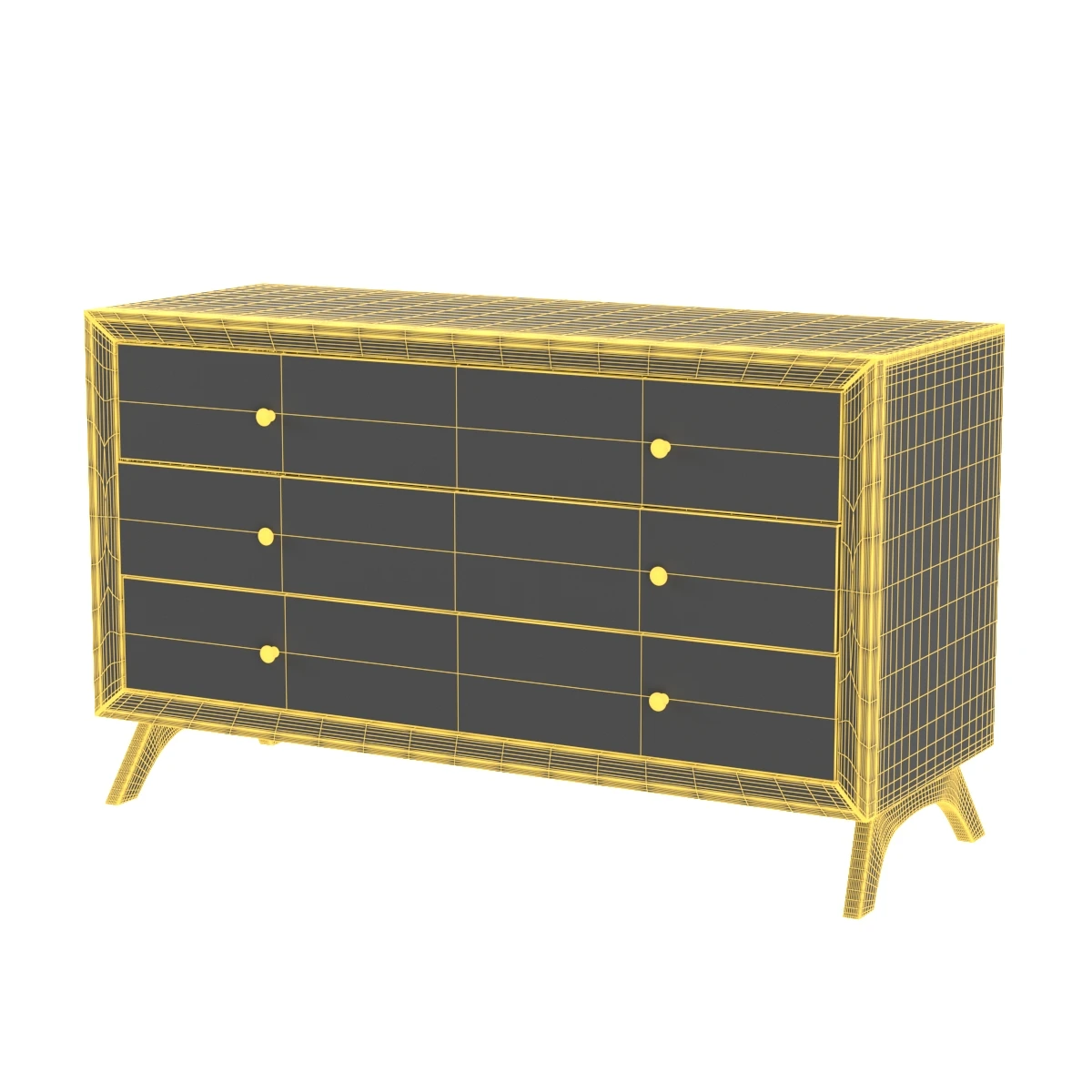 Providence Three-Drawer Dresser MOD-6059-CAP 3D Model_07