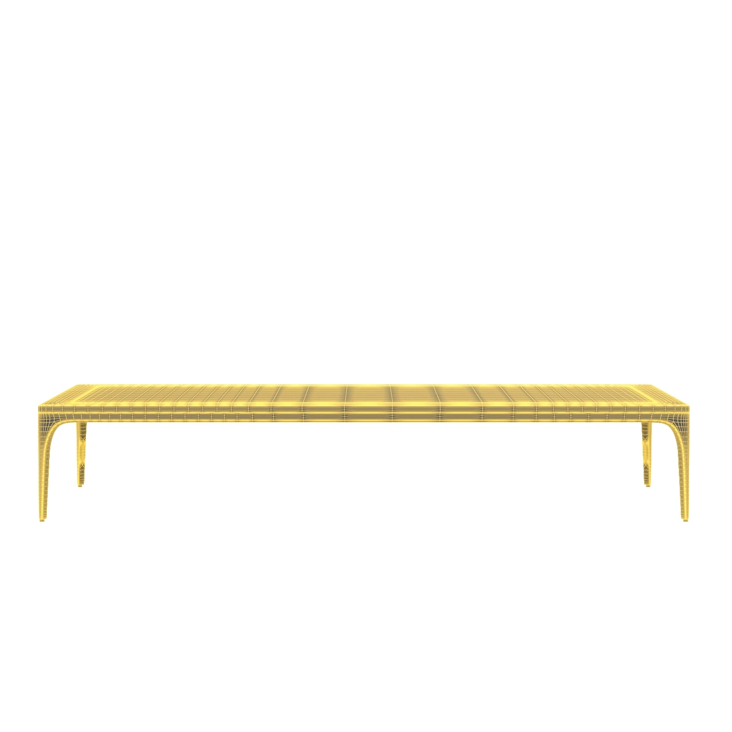 RH Vietri Aluminum Coffee Table 48in 3D Model_07