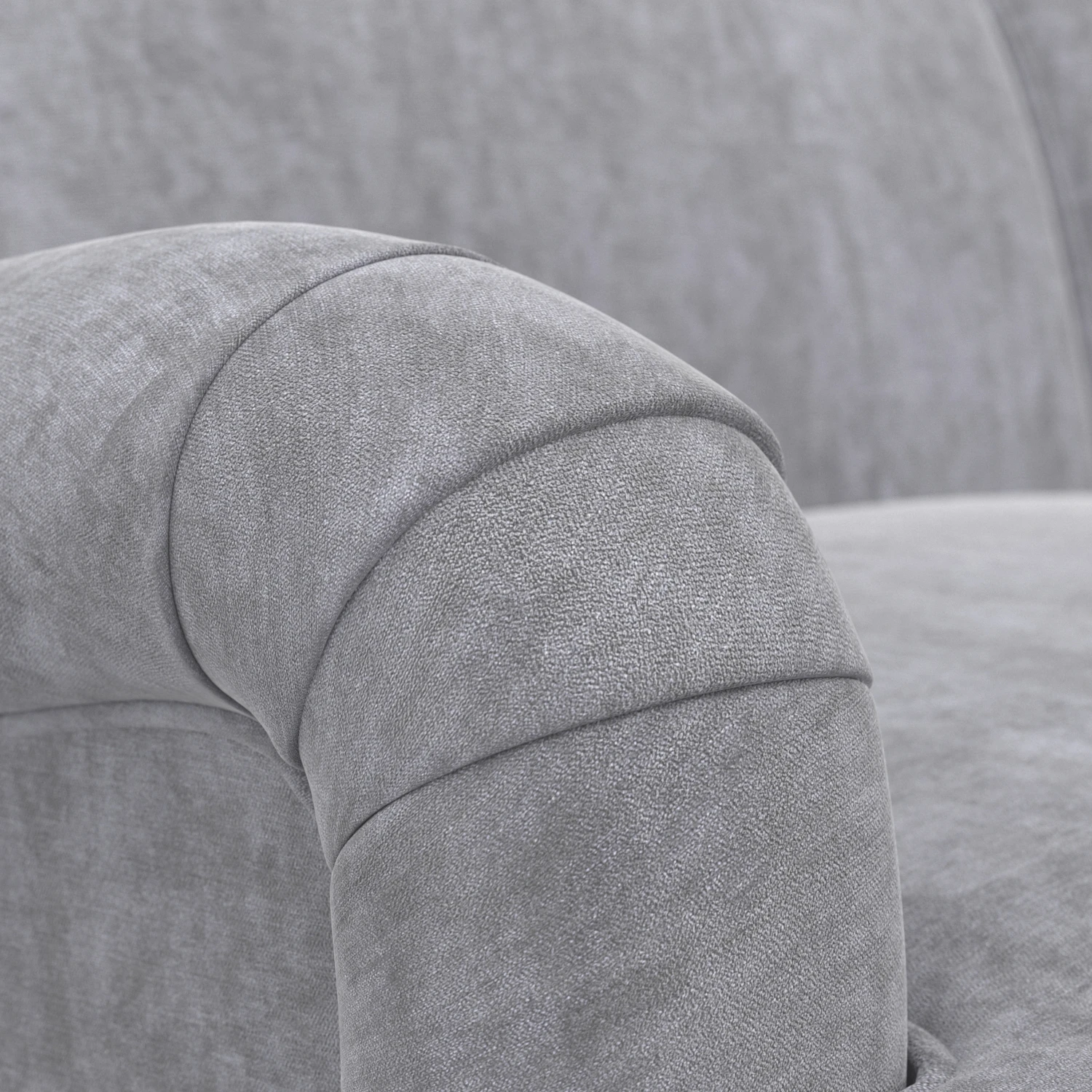 Roll Arm Sofa with Tight Back 3D Model_05
