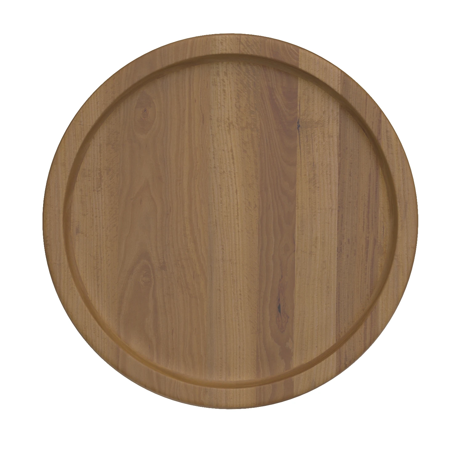 Roya KD Teak Side End Table Marble Base 3D Model_04