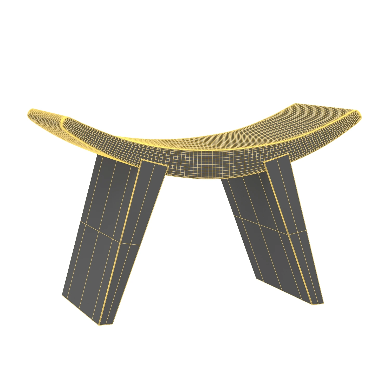 Salo Stool Munggur Wood 3D Model_07