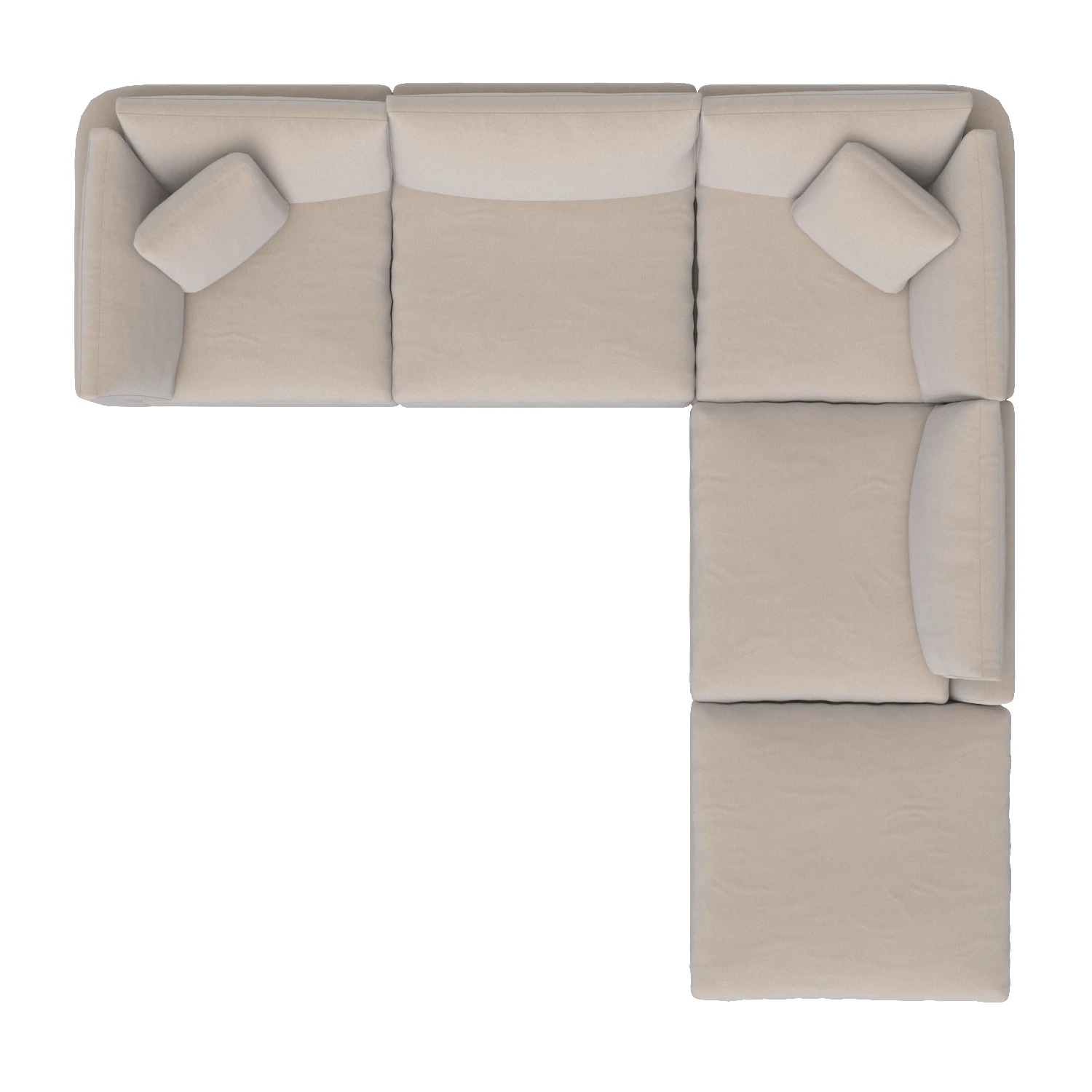 Stevie 4-Piece Sectional Sofa w Ottoman 232451-001 3D Model_04