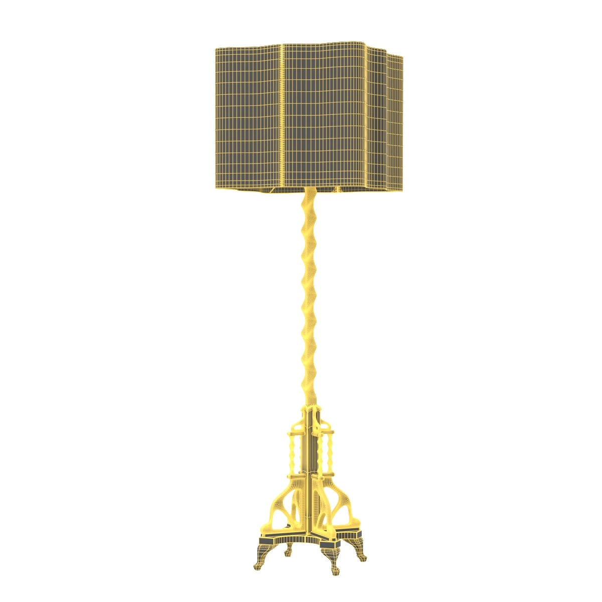 Twisted Floor Lamp Belgium 3D Model_07