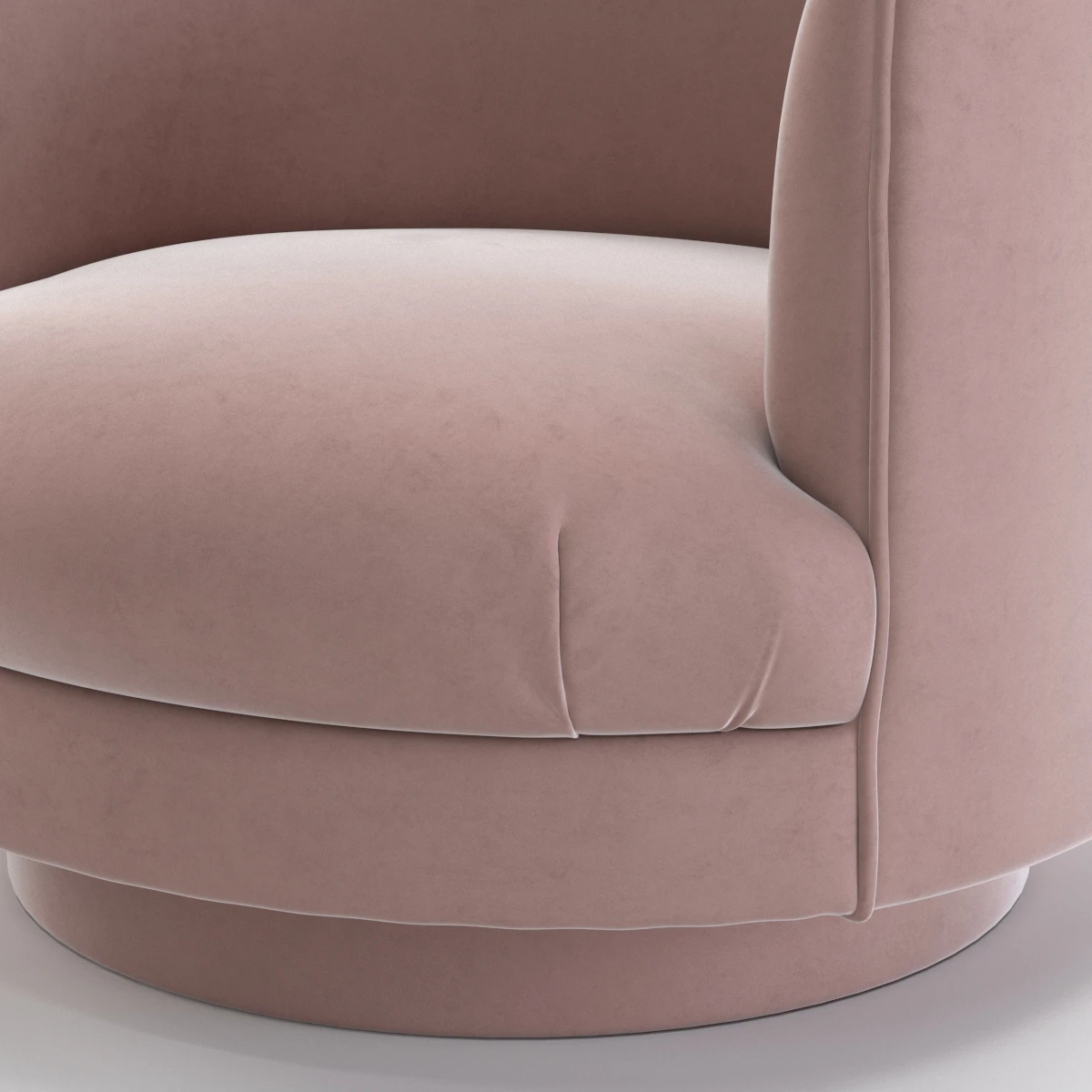 1960s Swivel Tub Chair 3D Model_04