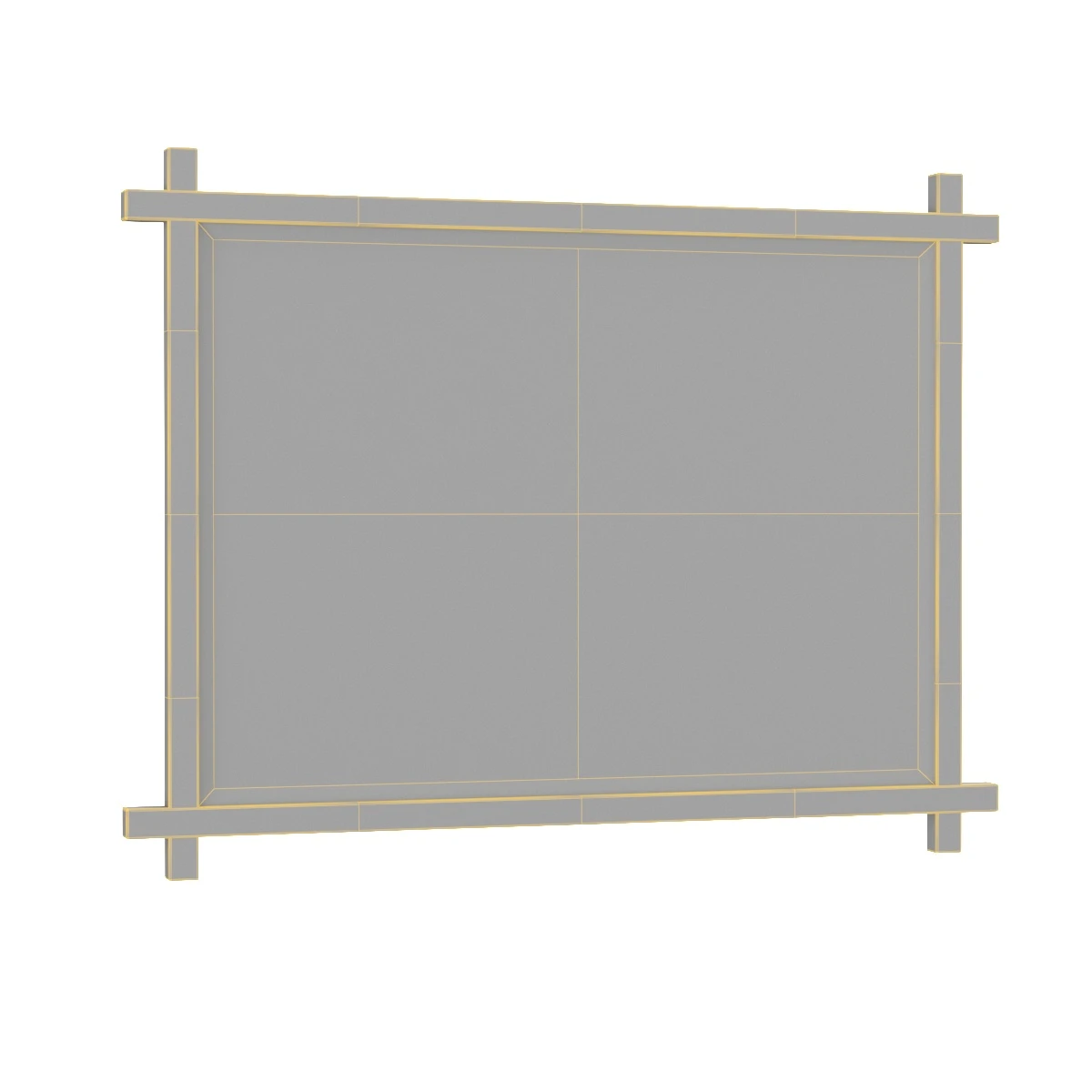 Abanu Antique Gold Vanity Mirror 3D Model_07