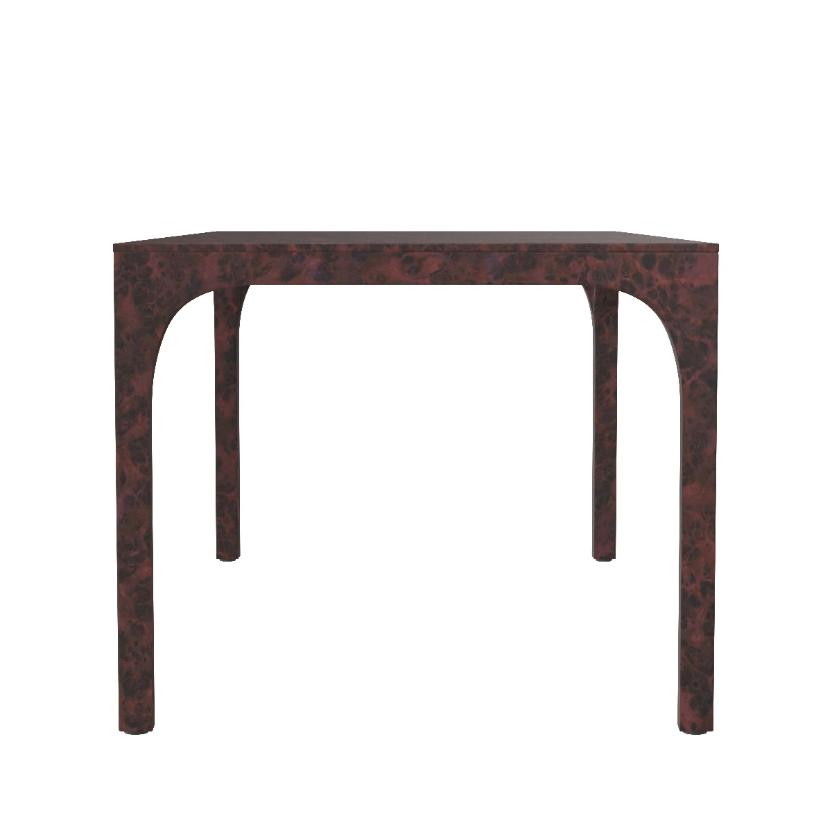 Aqua Virgo Dark Burl Wood Dining Table 3D Model_03