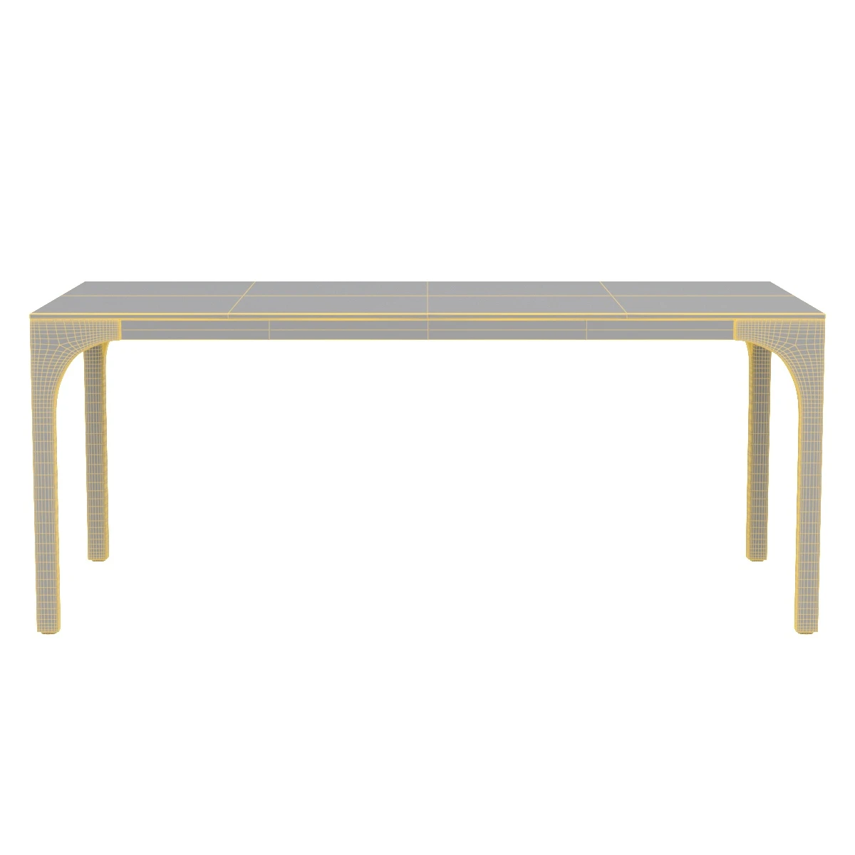 Aqua Virgo Dark Burl Wood Dining Table 3D Model_07