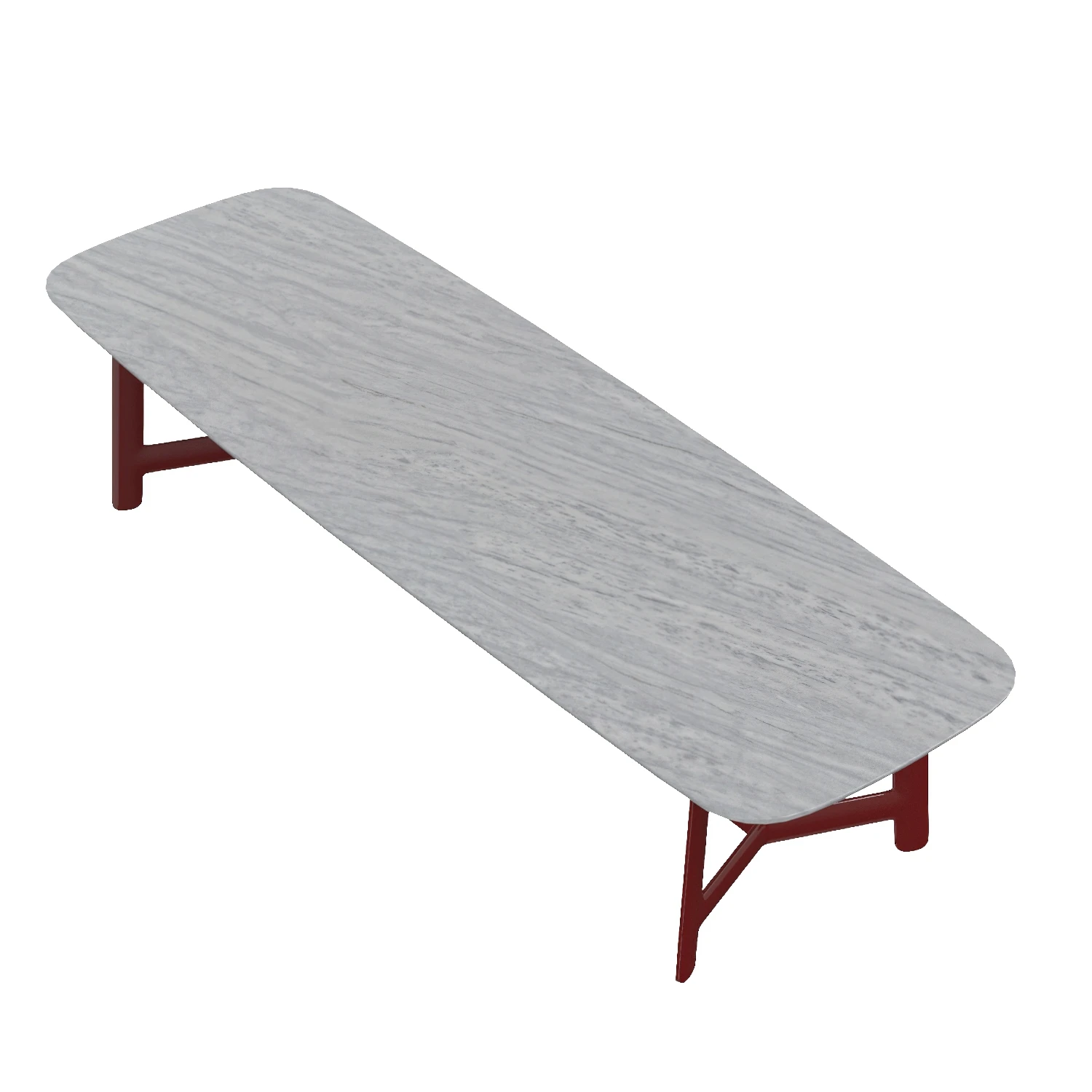 B And B Italia Alex Dining Table Rectangular 3D Model_06