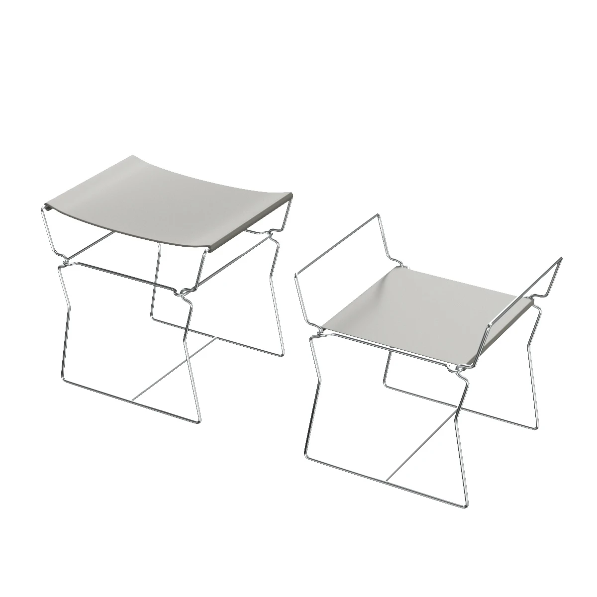 B and B Italia Pyllon bijzettafel 3D Model_06