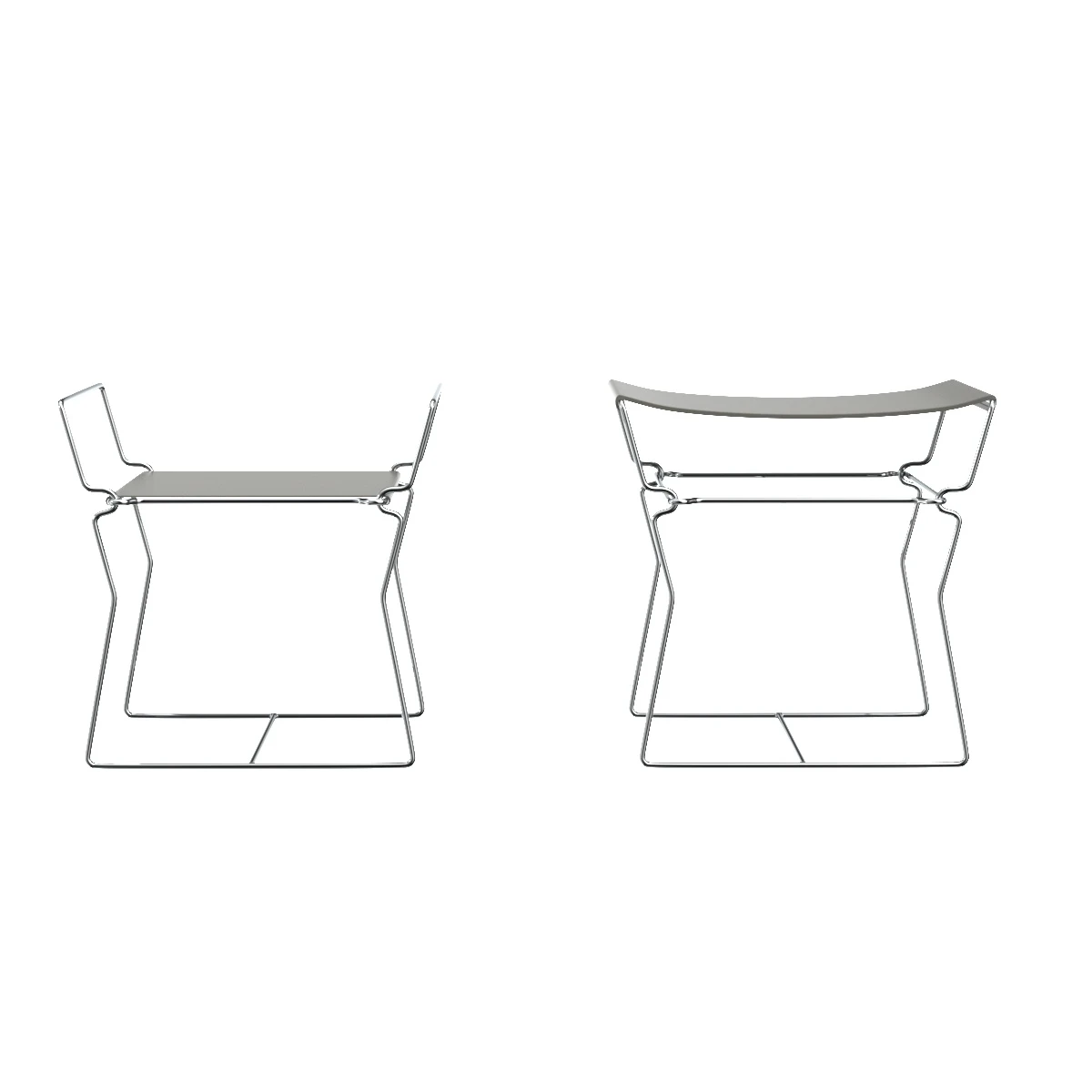 B and B Italia Pyllon bijzettafel 3D Model_01