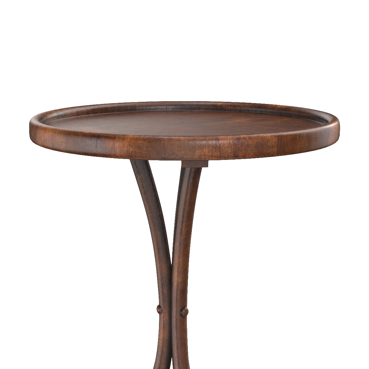 Bentwood Cafe or Bistro Table from France 3D Model_04