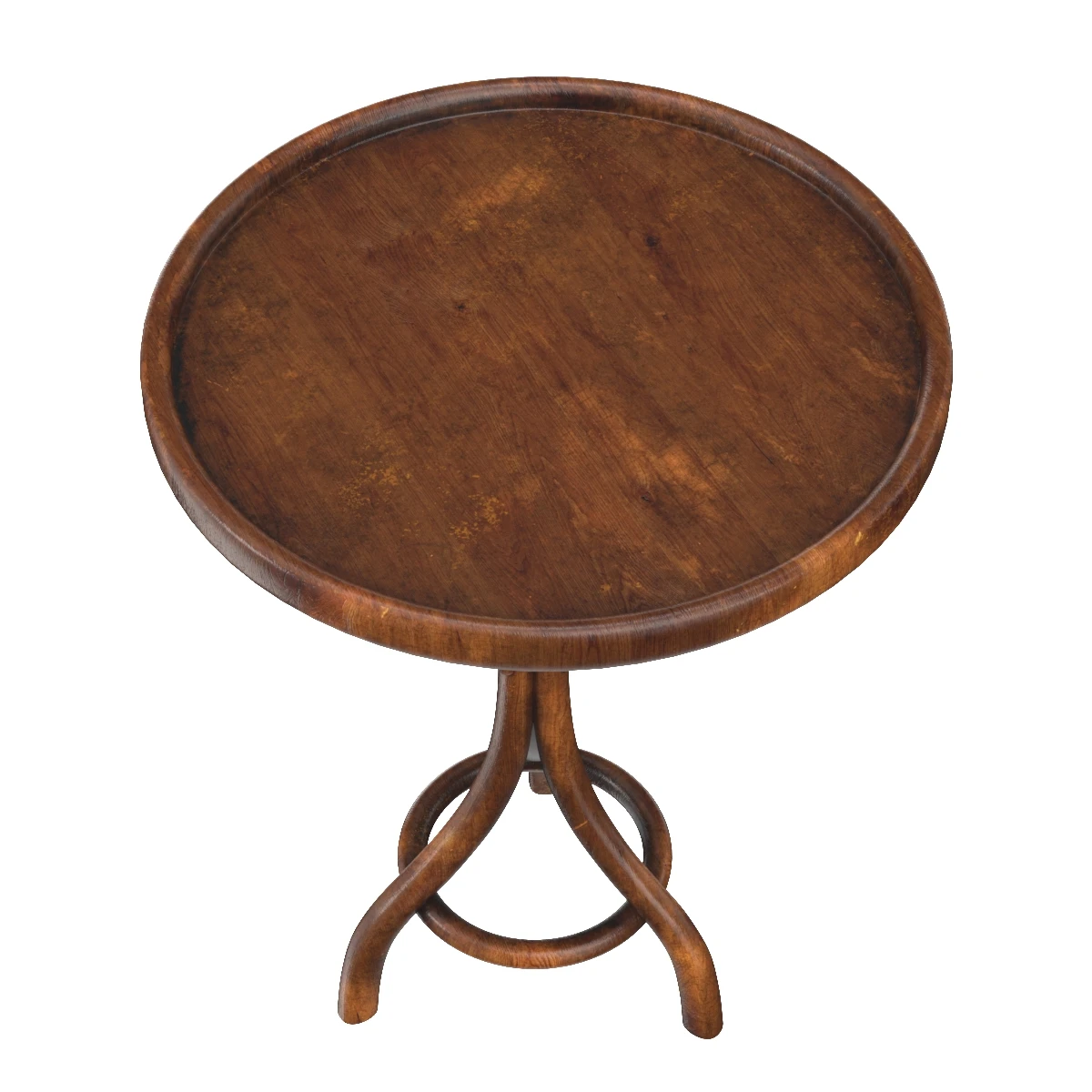 Bentwood Cafe or Bistro Table from France 3D Model_03