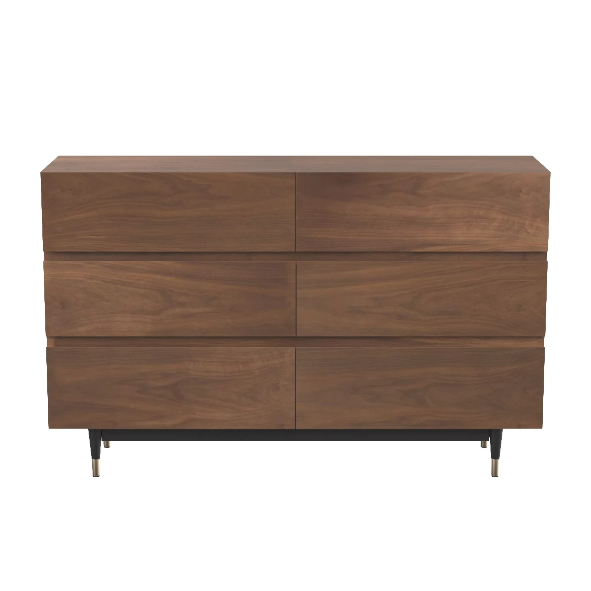 Caima 6 Drawer Dresser MOD 6189 WAL 3D Model_06