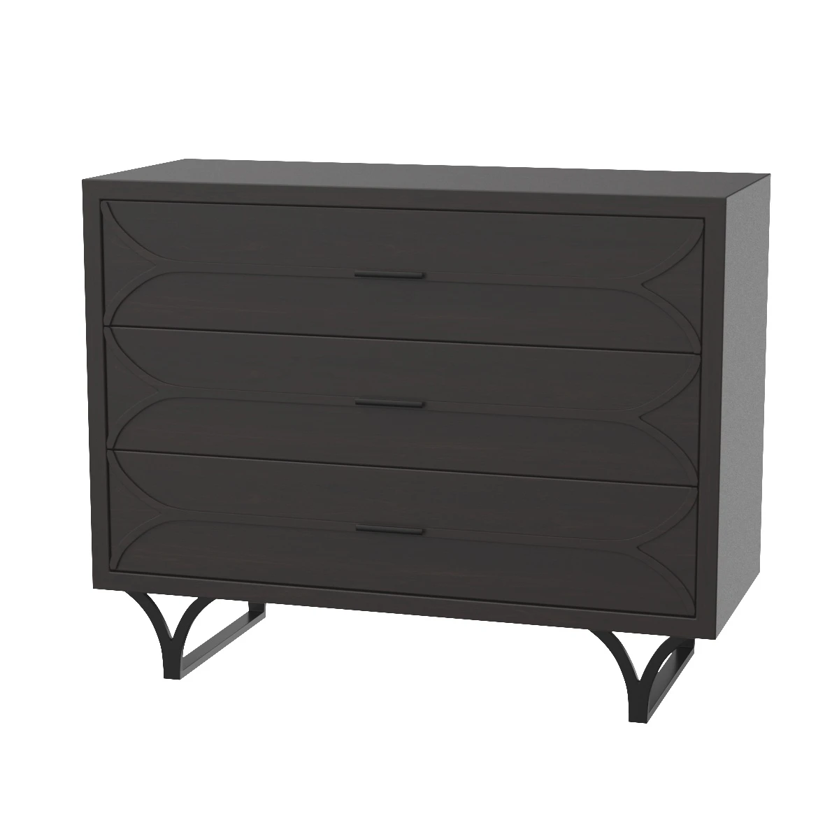 Diane Iron 3 Drawer Accent Chest 3D Model_01