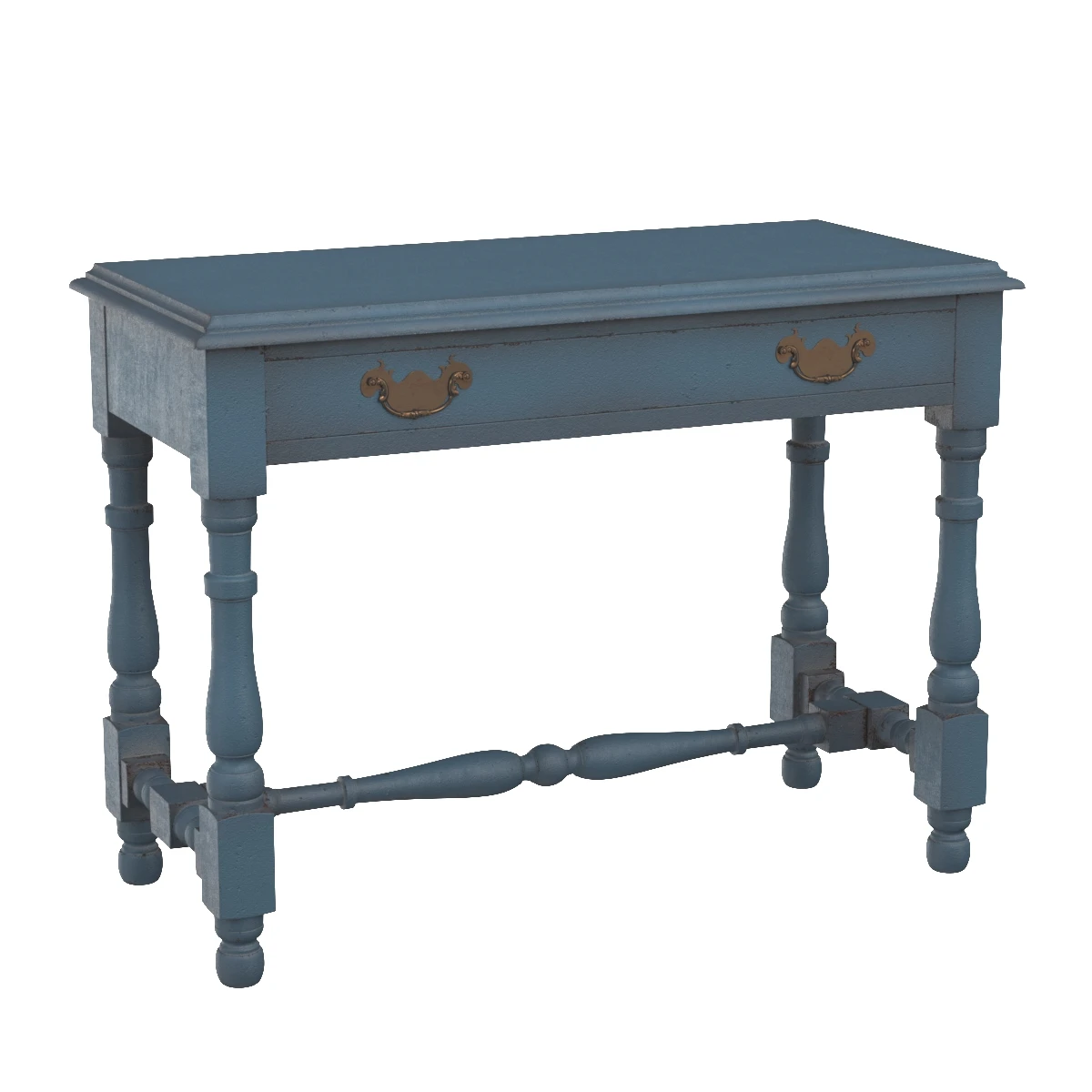 English Lamp Table 3D Model_01