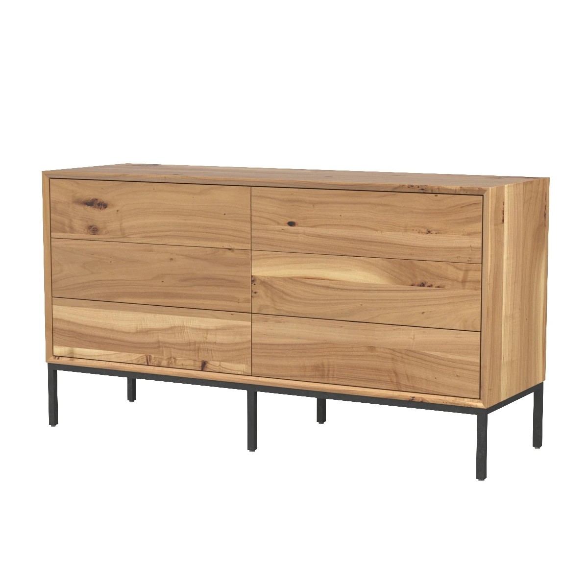 Hathaway Dresser 6 Drawers 3D Model_01