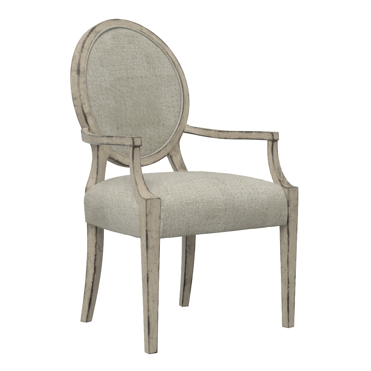 Hooker Furniture Sanctuary Romantique Oval Arm Chair 3D Model_01
