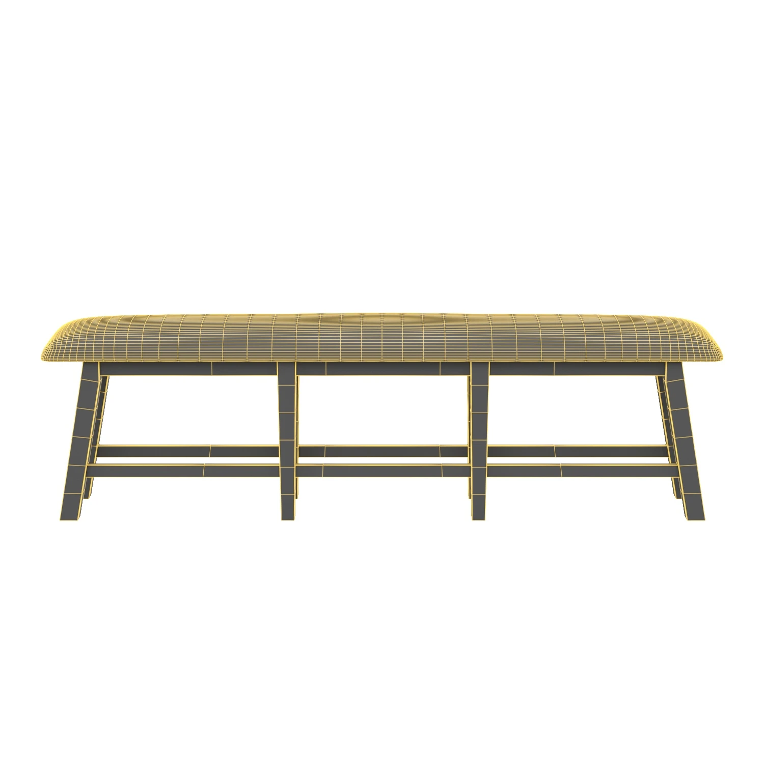 Jofran Furniture Telluride Naturally Distressed Counter Bench 3D Model_07
