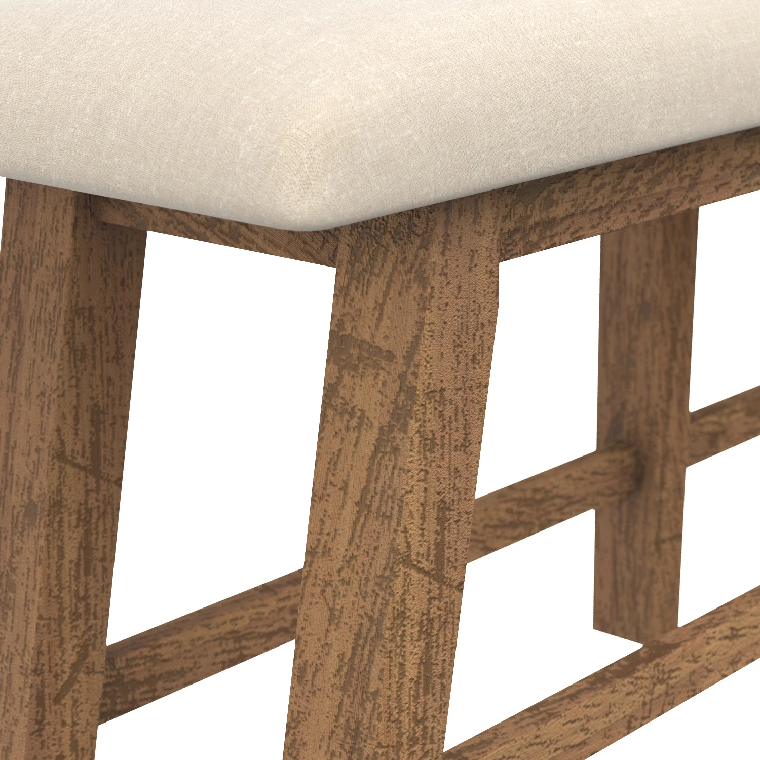 Jofran Furniture Telluride Naturally Distressed Counter Bench 3D Model_05