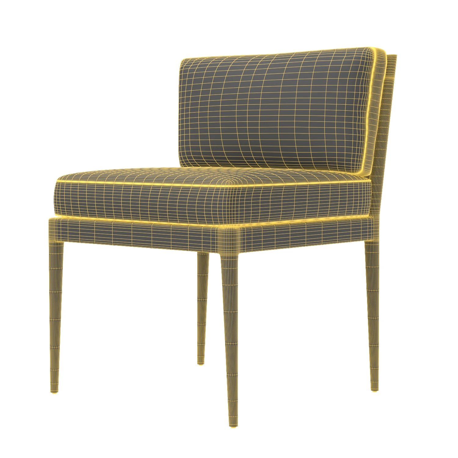 Laurel Aluminum Dining Side Chair 3D Model_07