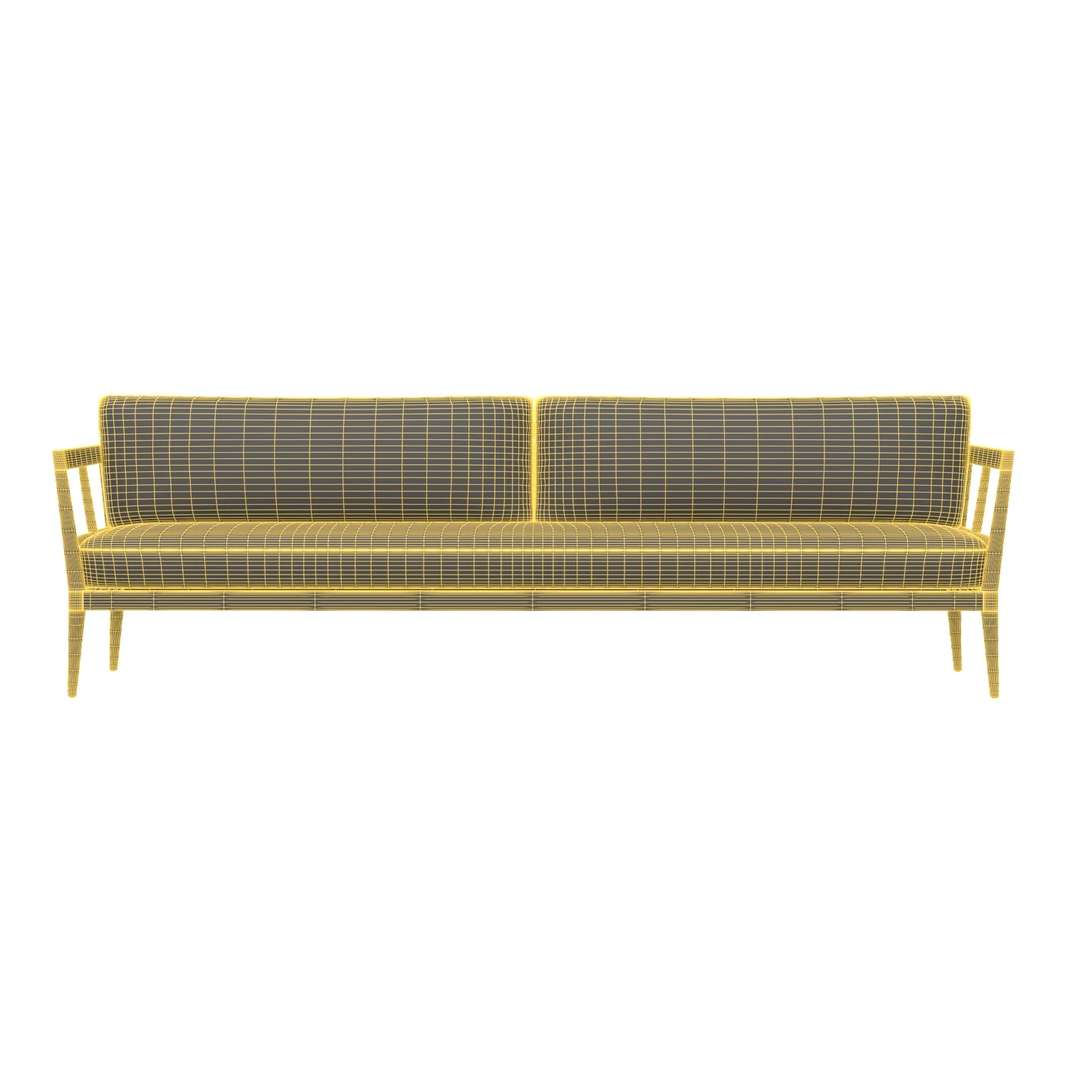Laurel Aluminum Sofa 3D Model_07