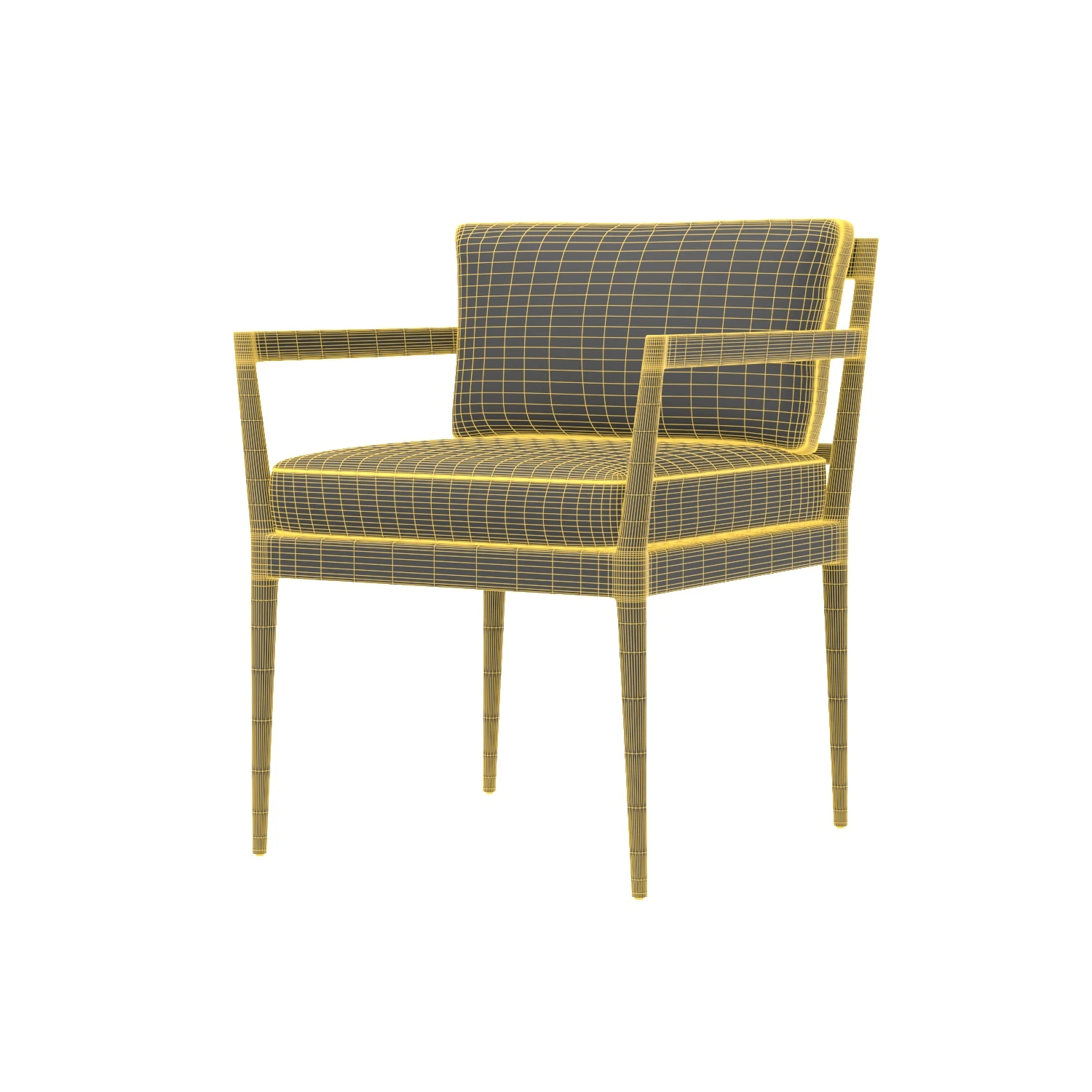 Laurel Dining Armchair 3D Model_07