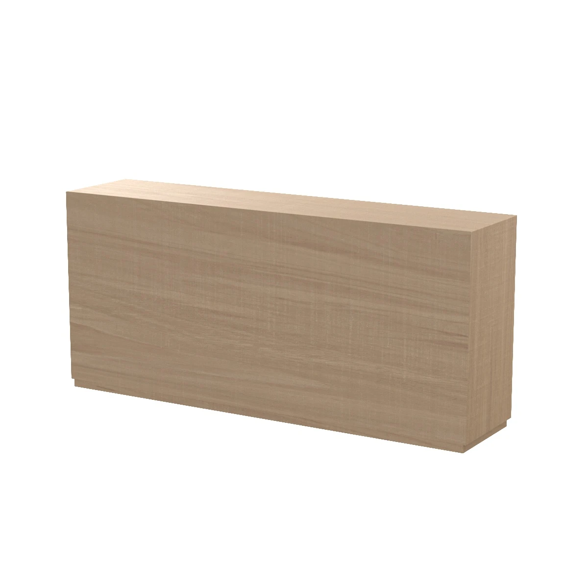 Lemy Rustic Lodge Brown Wood Clear Glass Rectangular 4 Door 3D Model_06
