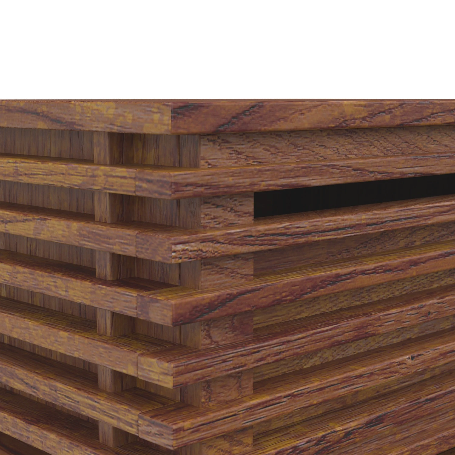 Linea End Table Walnut 100577 3D Model_05