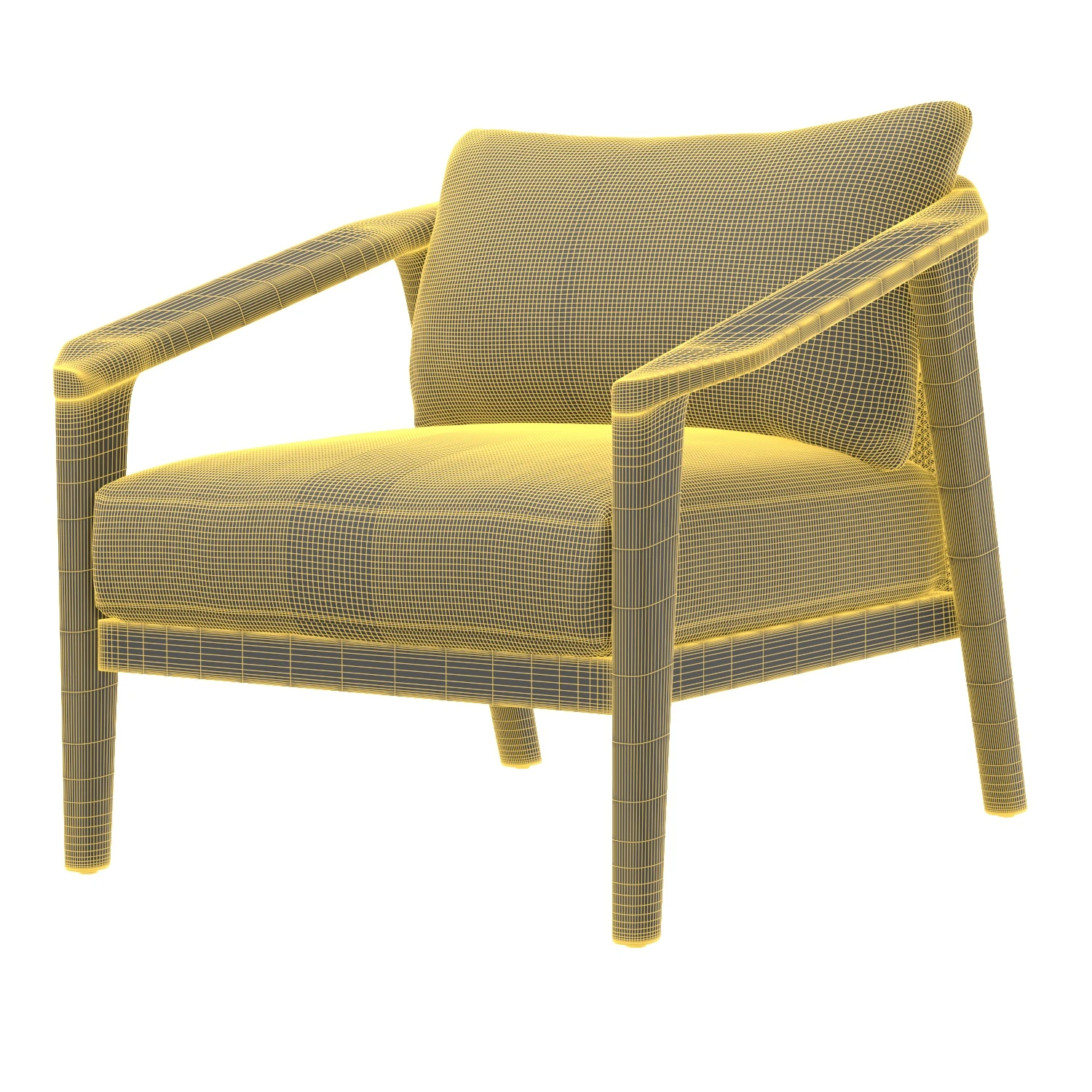 Malta Aluminum Lounge Chair 3D Model_07